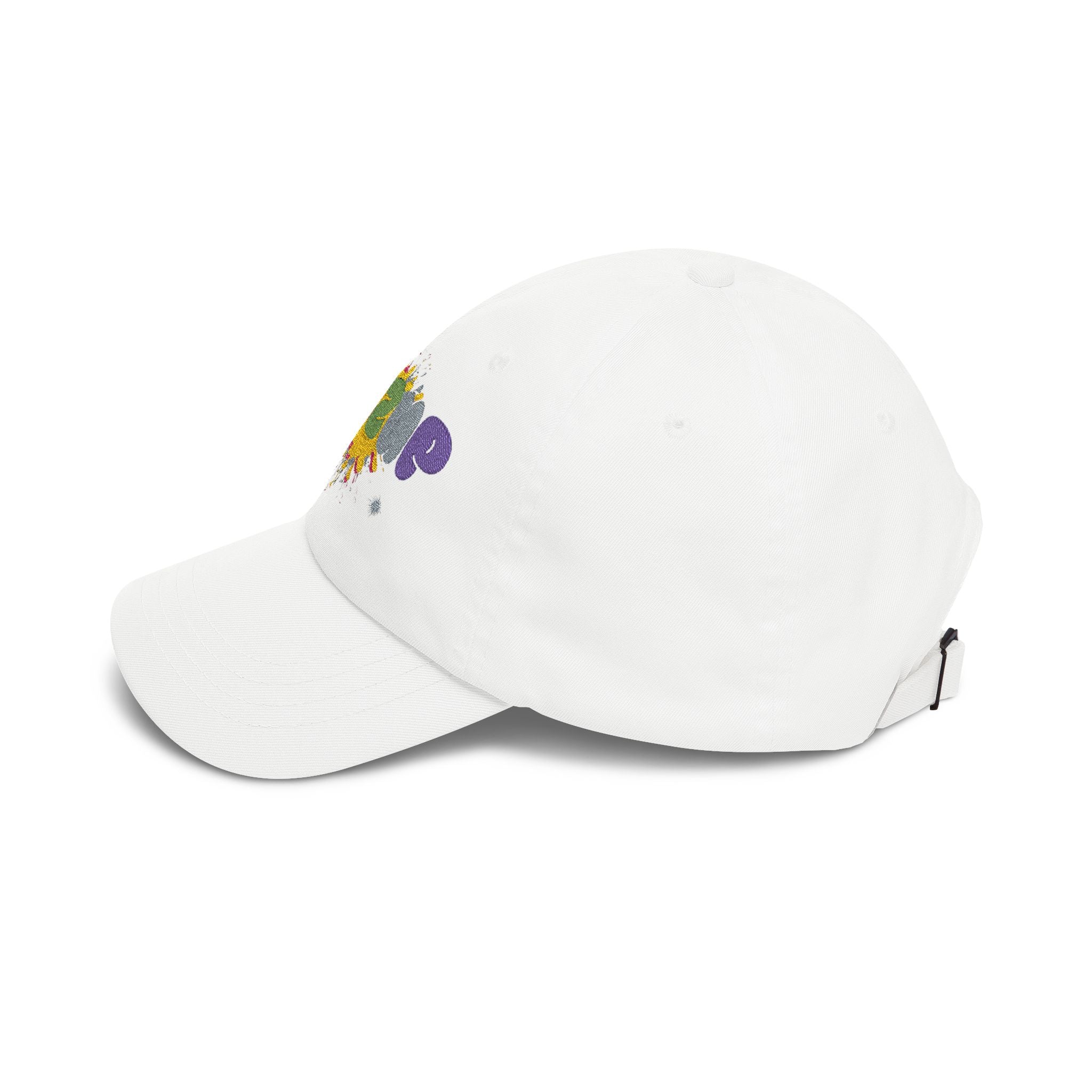 Classic Dad Cap — 'WAZUP' Rainbow Splash Embroidered Baseball Hat