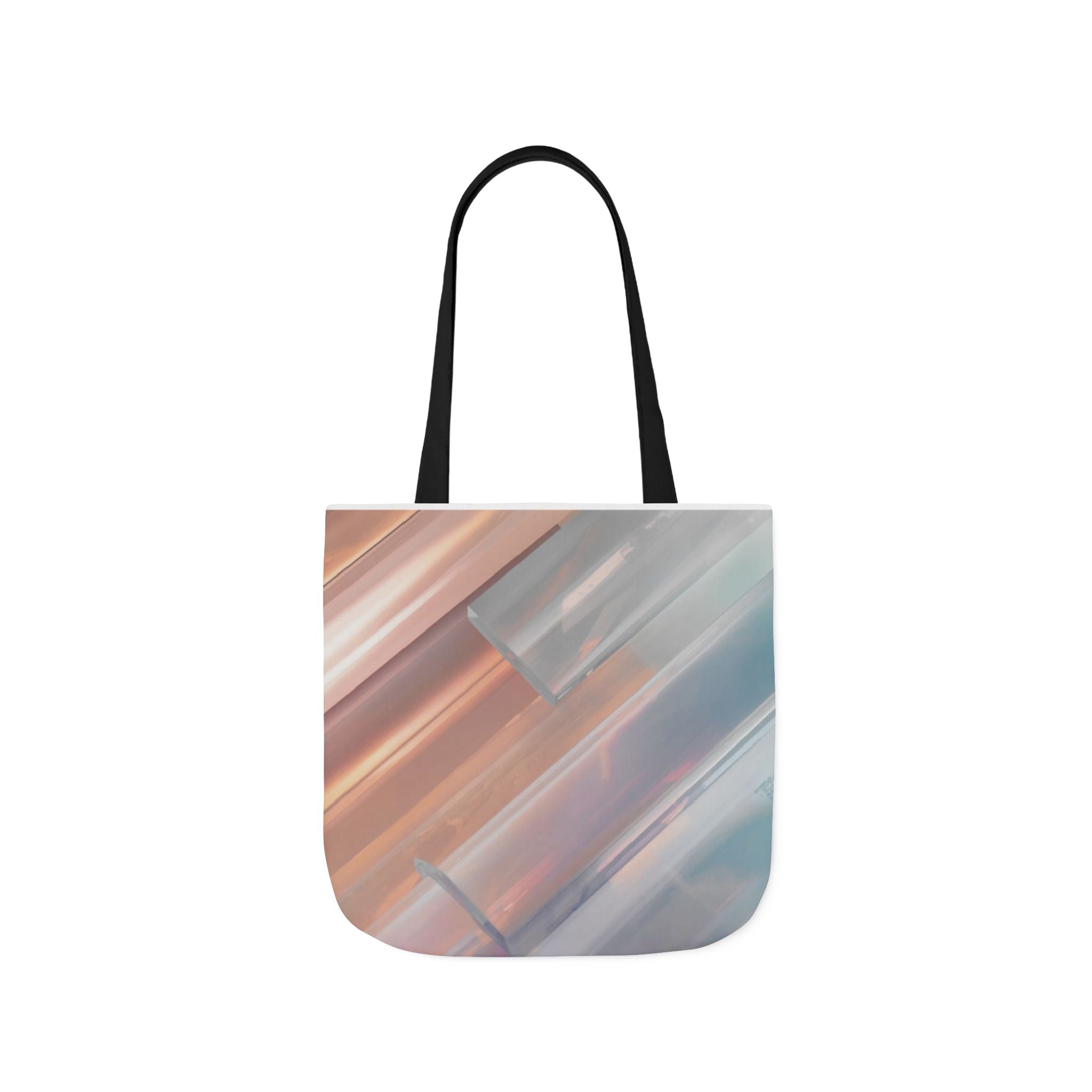 Abstract Pastel Brushstroke Canvas Tote — Artistic Watercolor Shoulder Bag