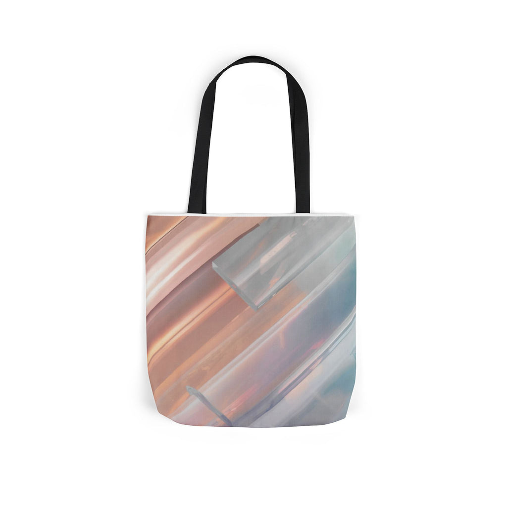 Abstract Pastel Brushstroke Canvas Tote — Artistic Watercolor Shoulder Bag