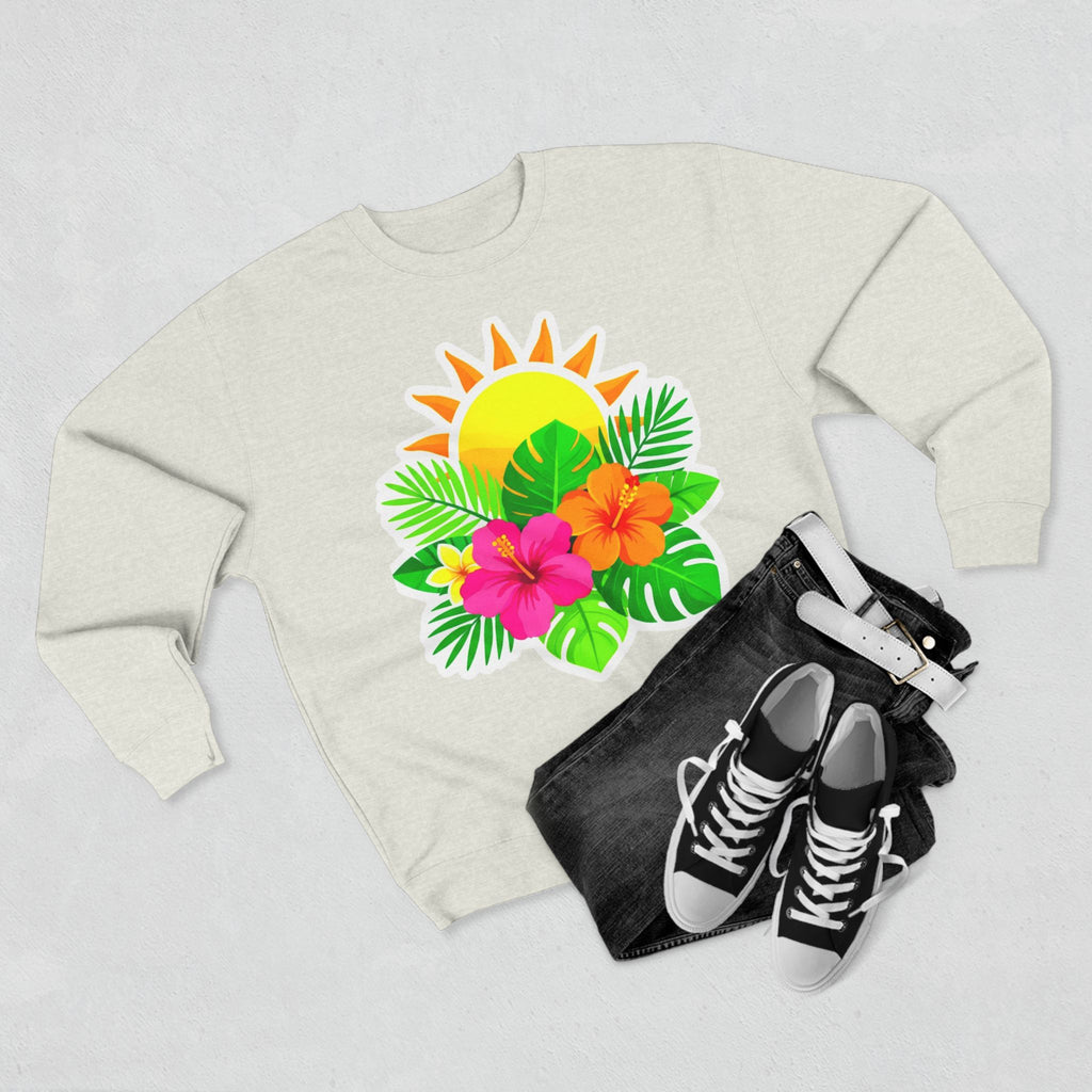 Tropical Hibiscus Crewneck Sweatshirt