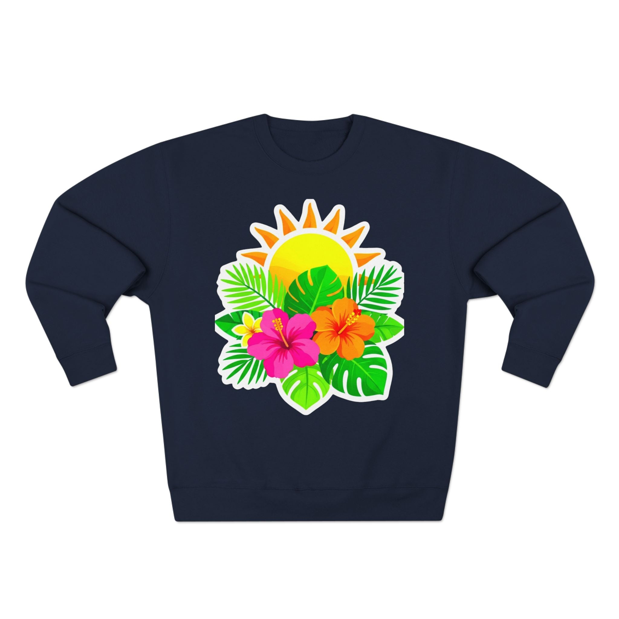 Tropical Hibiscus Crewneck Sweatshirt