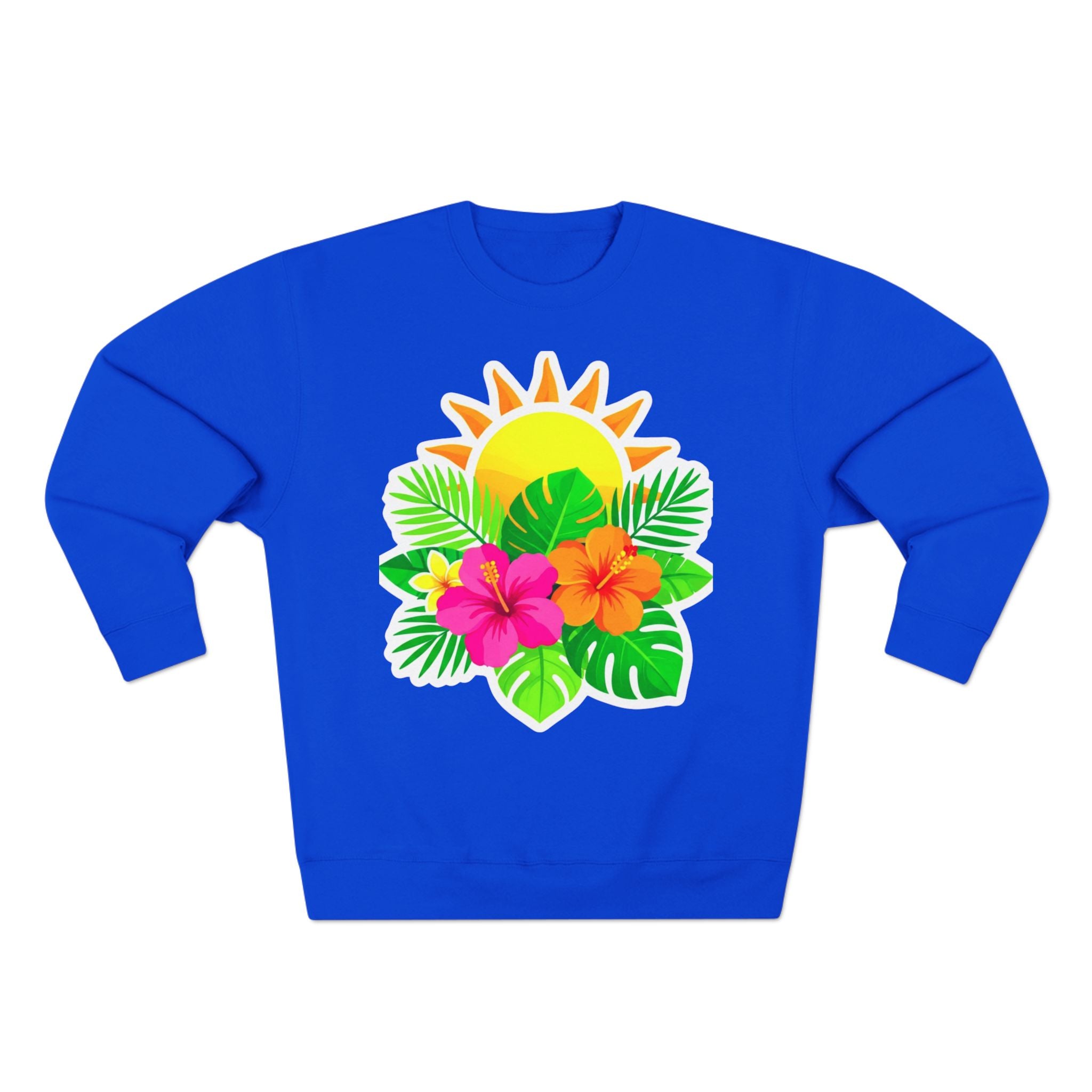 Tropical Hibiscus Crewneck Sweatshirt