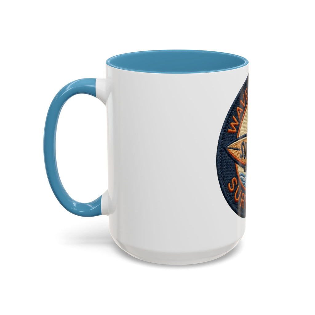 Surf's Up Wave Hunters Coffee Mug — Retro Surfin' USA Accent Mug