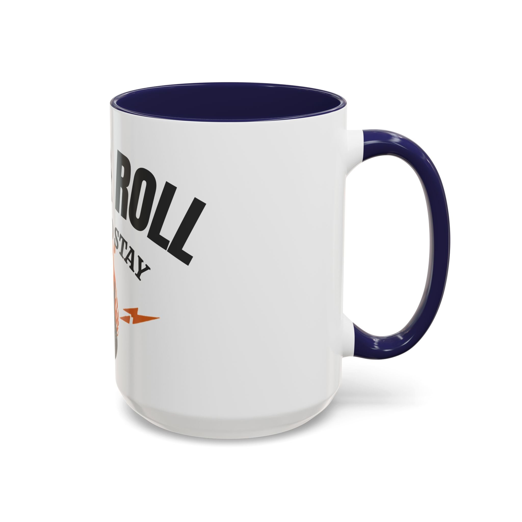 Rock & Roll Coffee Mug – "Here to Stay" Accent Ceramic Mug (11/15oz)