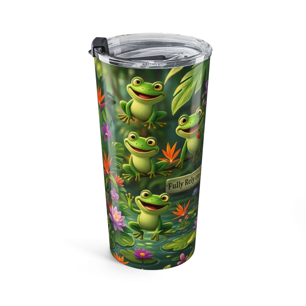 Frog Jungle 20oz Tumbler — Cute Frogs & Floral Travel Cup