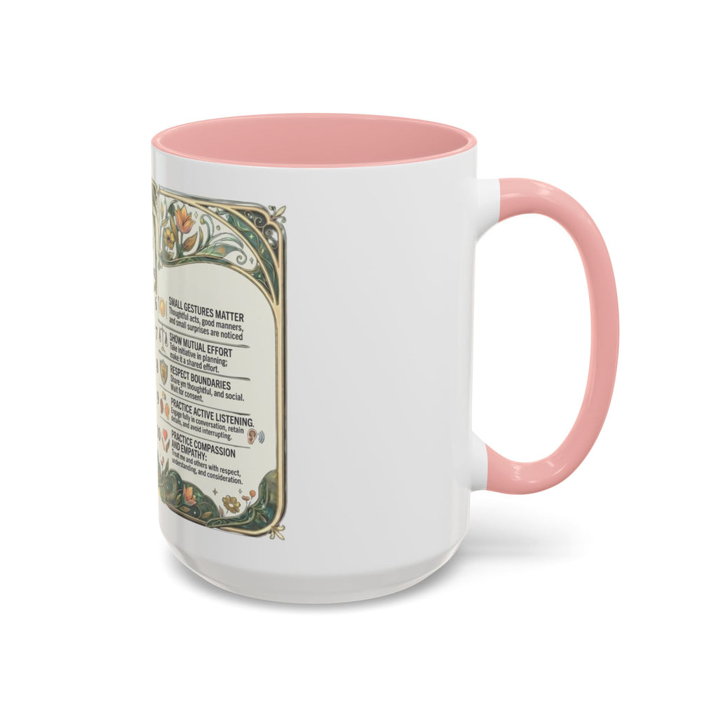 Accent Mug — '10 Rules for Dating Me' Decorative Coffee Cup