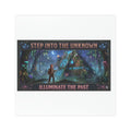 Car Magnet — "Step Into The Unknown, Illuminate The Past" Mystical Forest Design