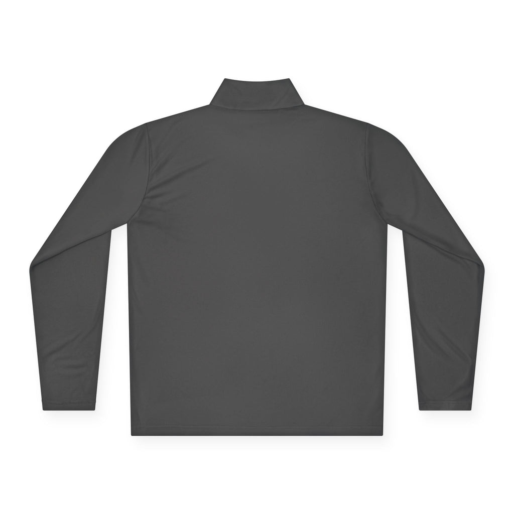 LBI Logo Cozy Crew Quarter-Zip Pullover — Retro Sunset