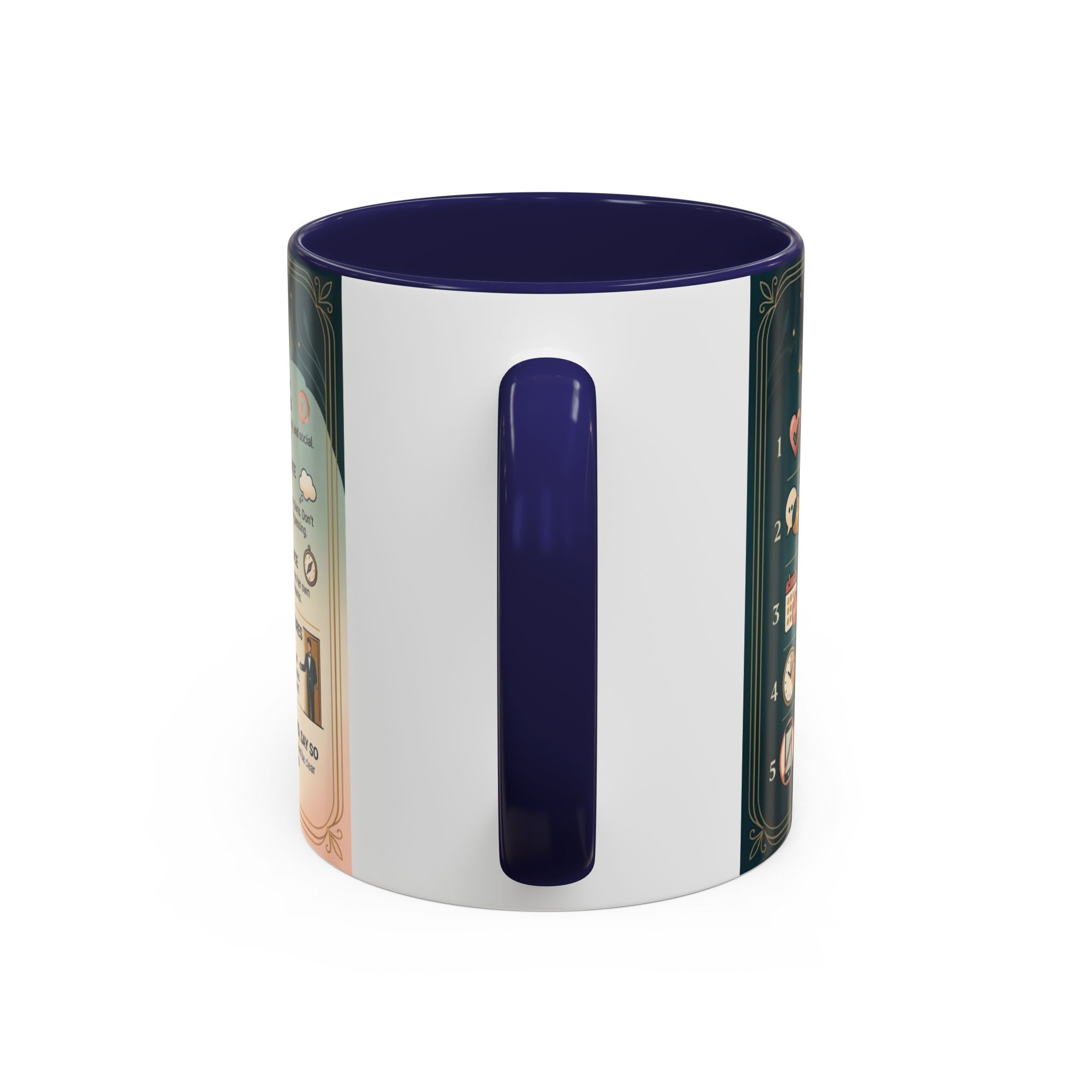 Coffee Mug - “10 Rules for Dating Her: A Modern Guide” Accent Ceramic Mug