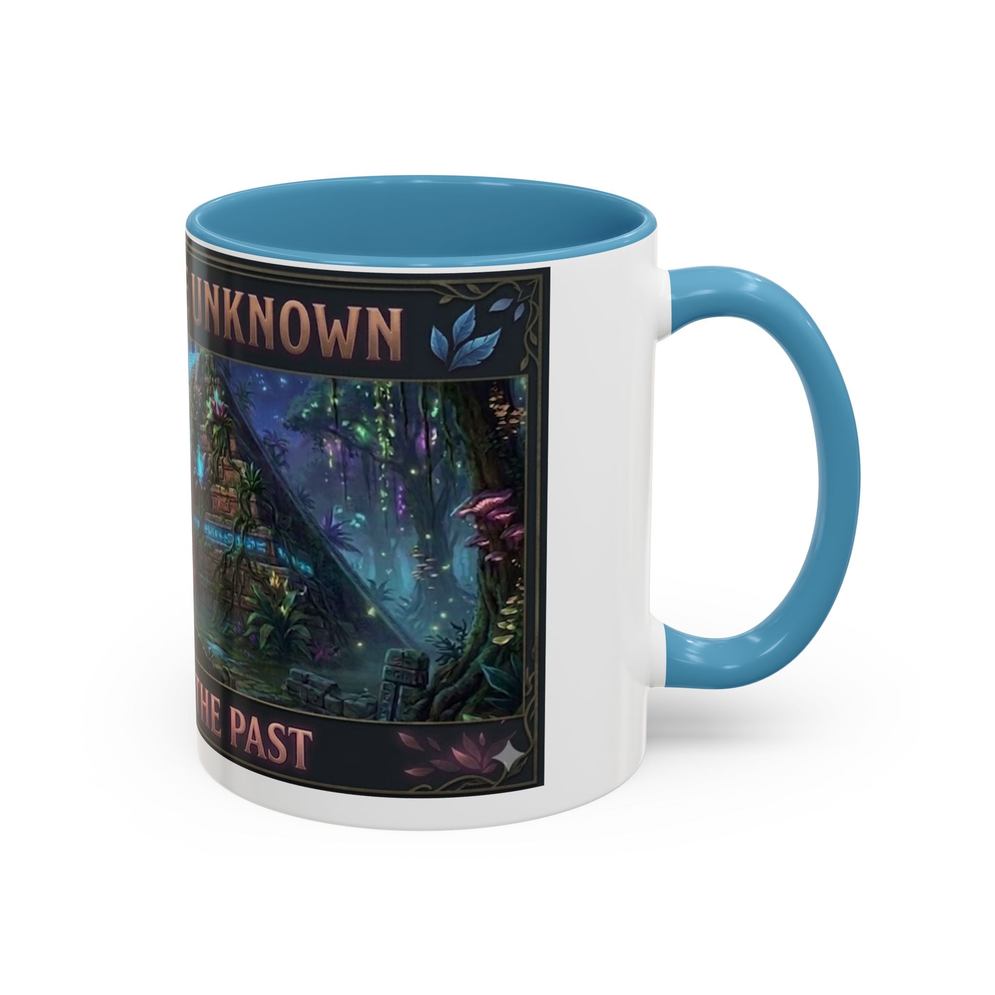 Mystical Adventure Coffee Mug — "Step Into the Unknown, Illuminate the Past"