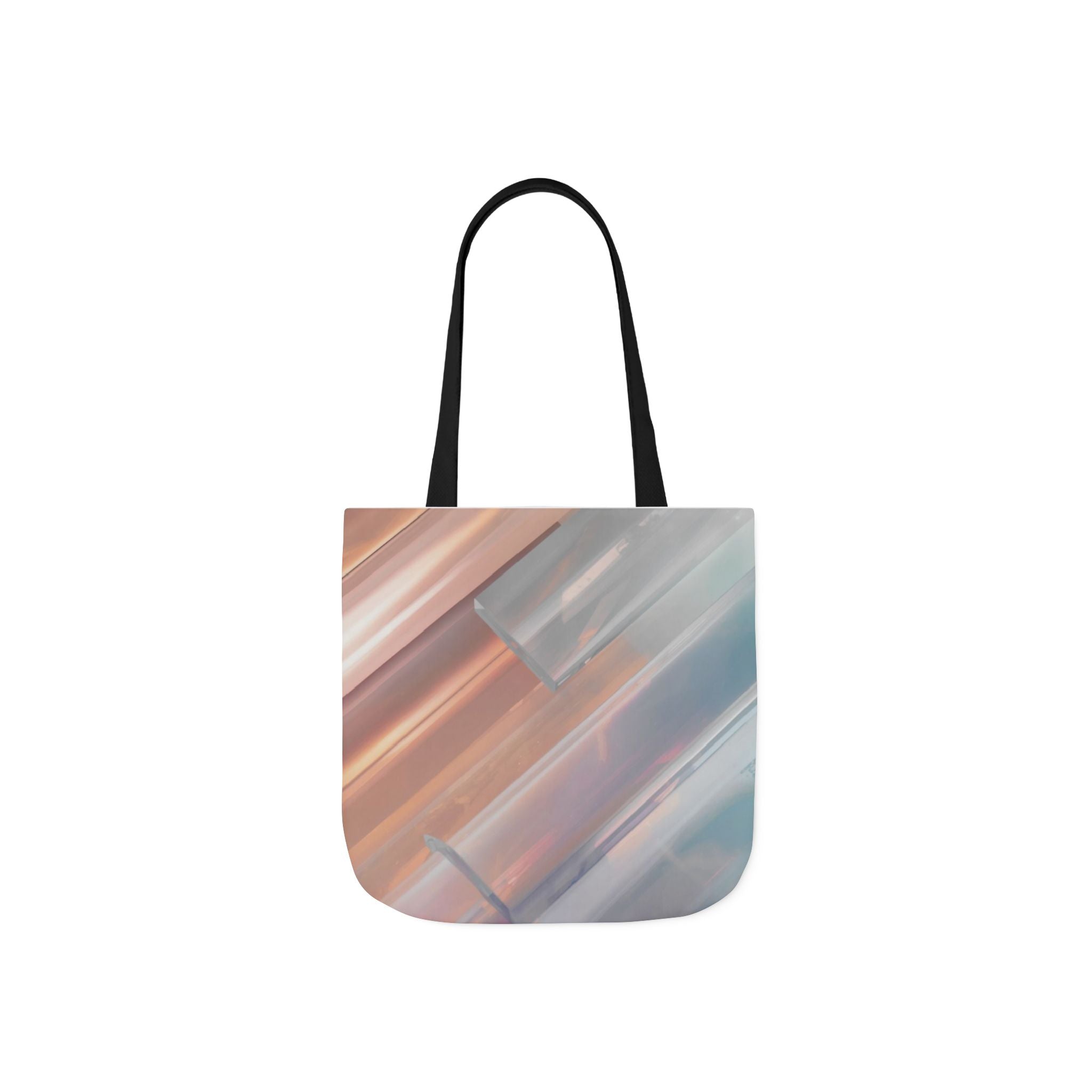 Abstract Pastel Brushstroke Canvas Tote — Artistic Watercolor Shoulder Bag