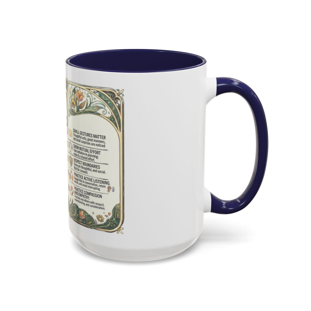 Accent Mug — '10 Rules for Dating Me' Decorative Coffee Cup