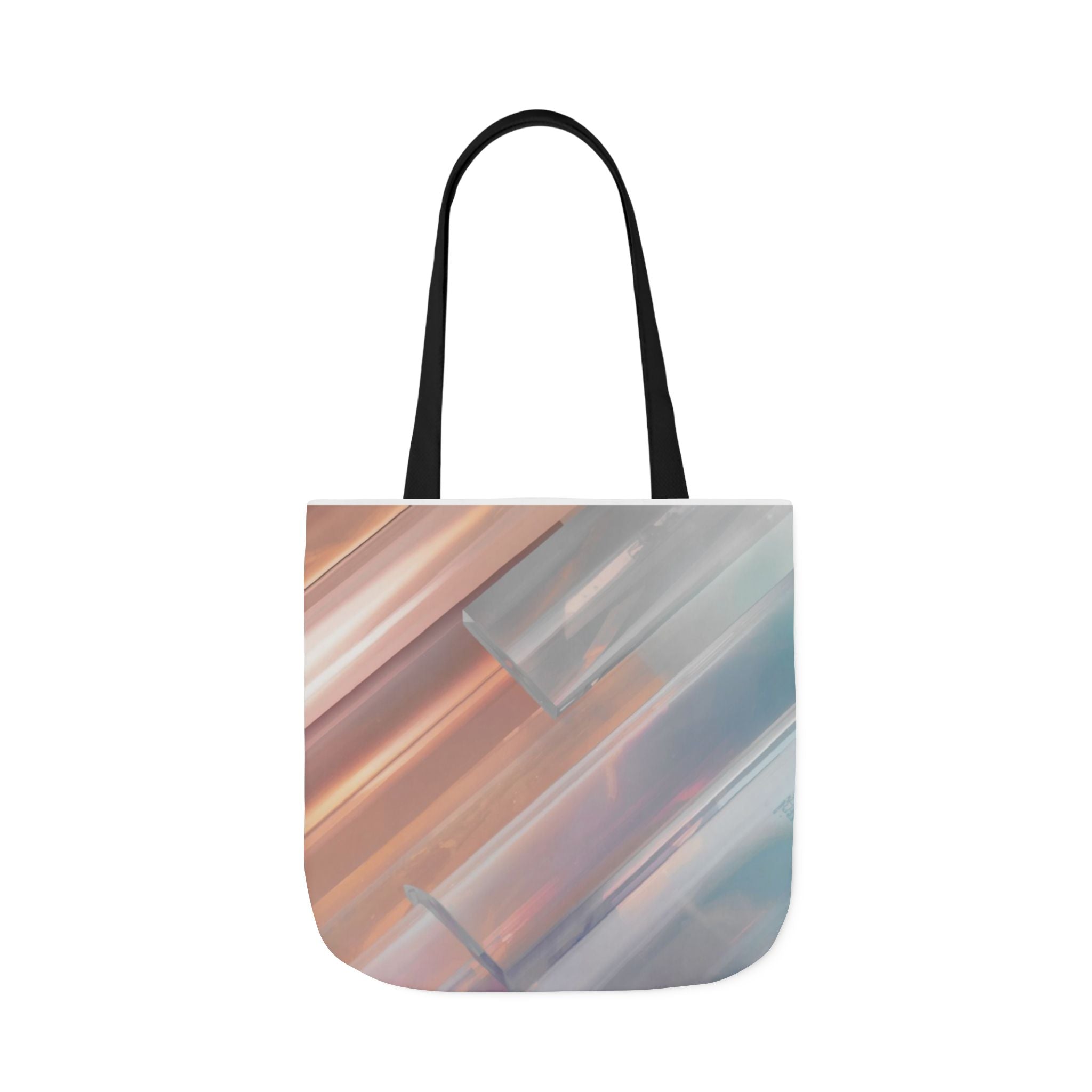 Abstract Pastel Brushstroke Canvas Tote — Artistic Watercolor Shoulder Bag