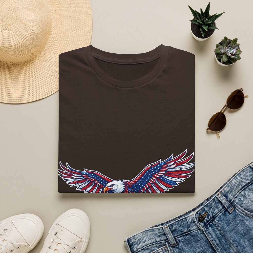 Patriotic Eagle T-Shirt — Red White & Blue Flying Eagle Tee