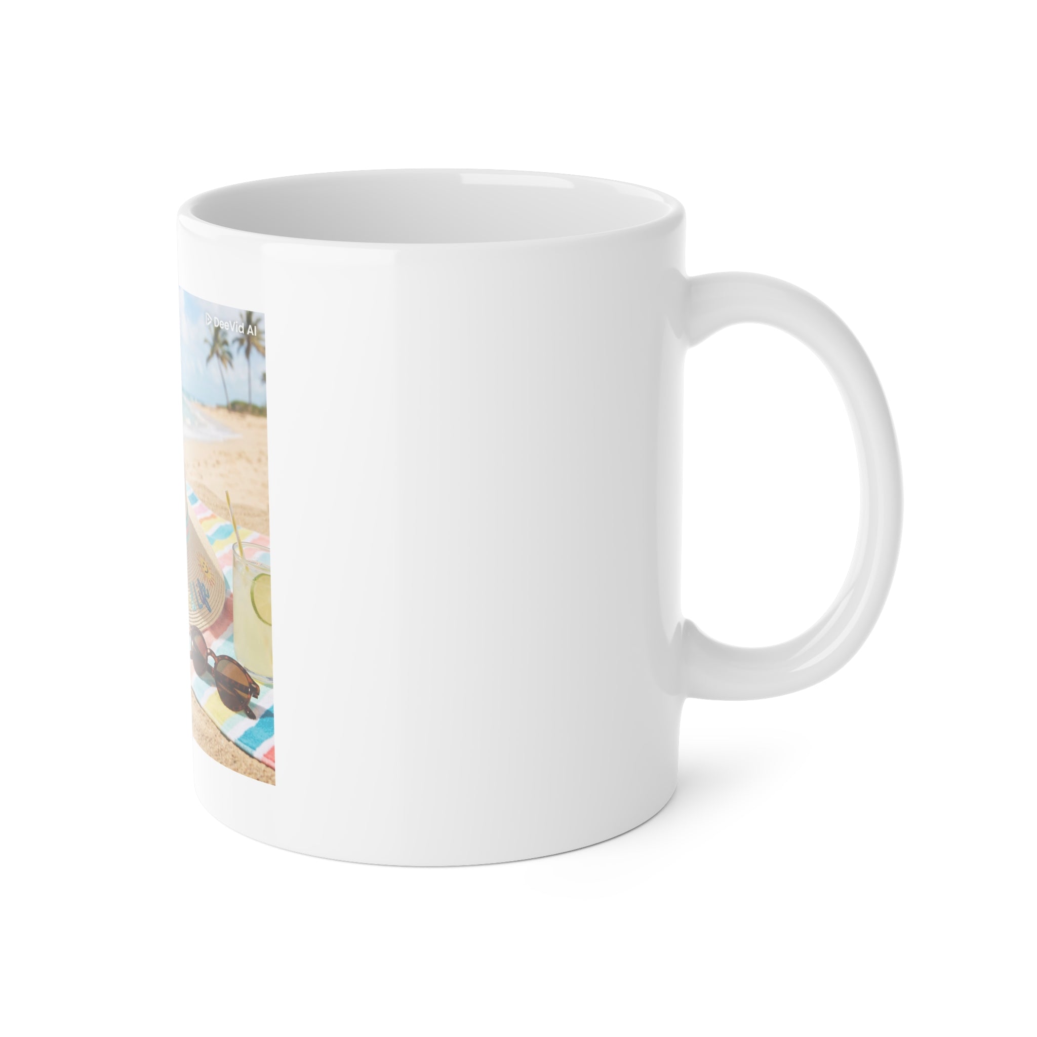 Beach Vibes Ceramic Mug - "Livin' the Good Life" 11oz