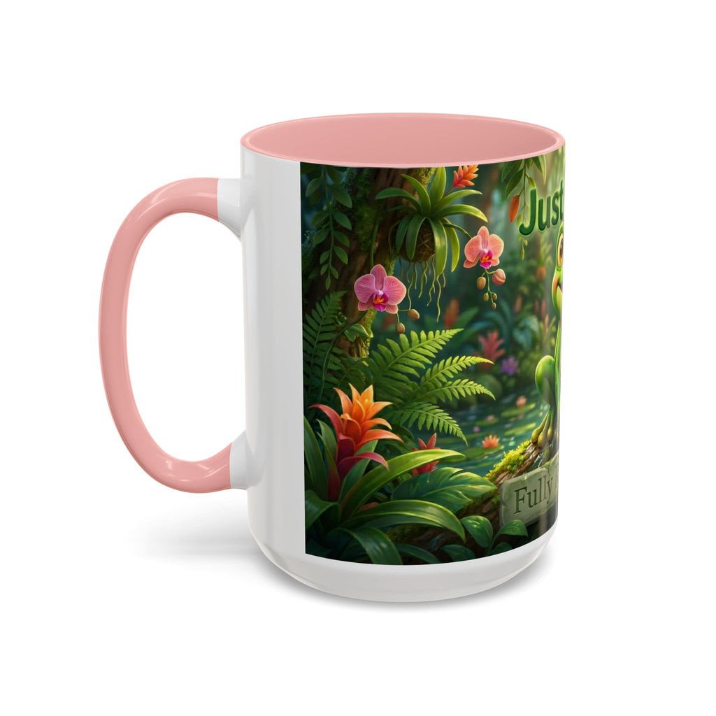 Just Frog It Coffee Mug — Faith-Inspired Cute Frog Accent Mug (11/15oz)