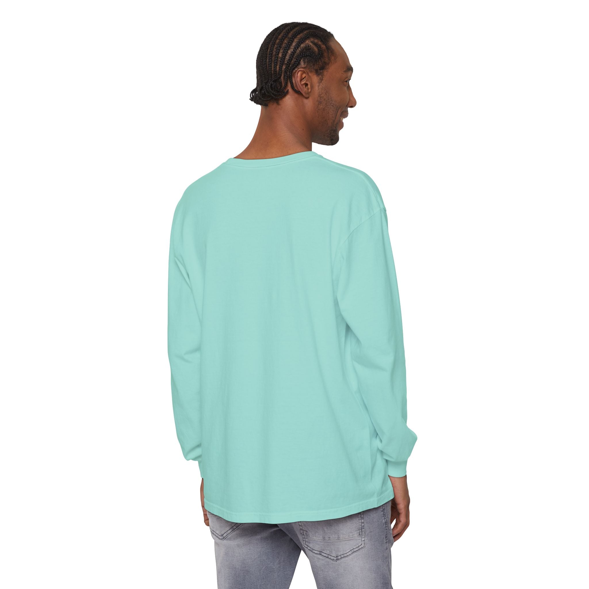 Cute Rainbow Cats Holding Hands Long Sleeve Tee – "Love" Graphic