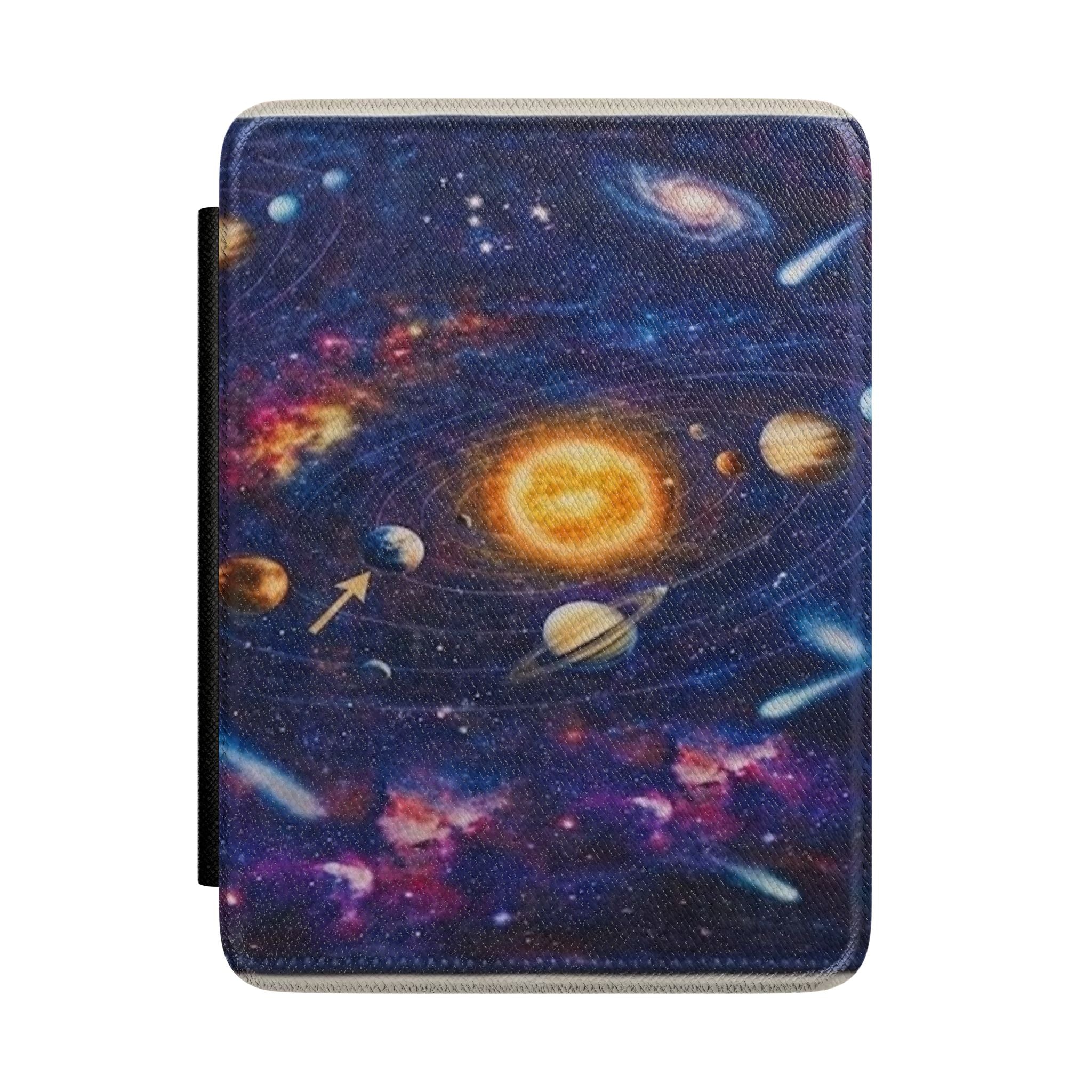 Galaxy Solar System Kindle Case — Space-Themed eReader Cover