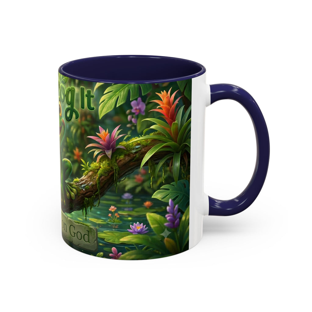 Just Frog It Coffee Mug — Faith-Inspired Cute Frog Accent Mug (11/15oz)