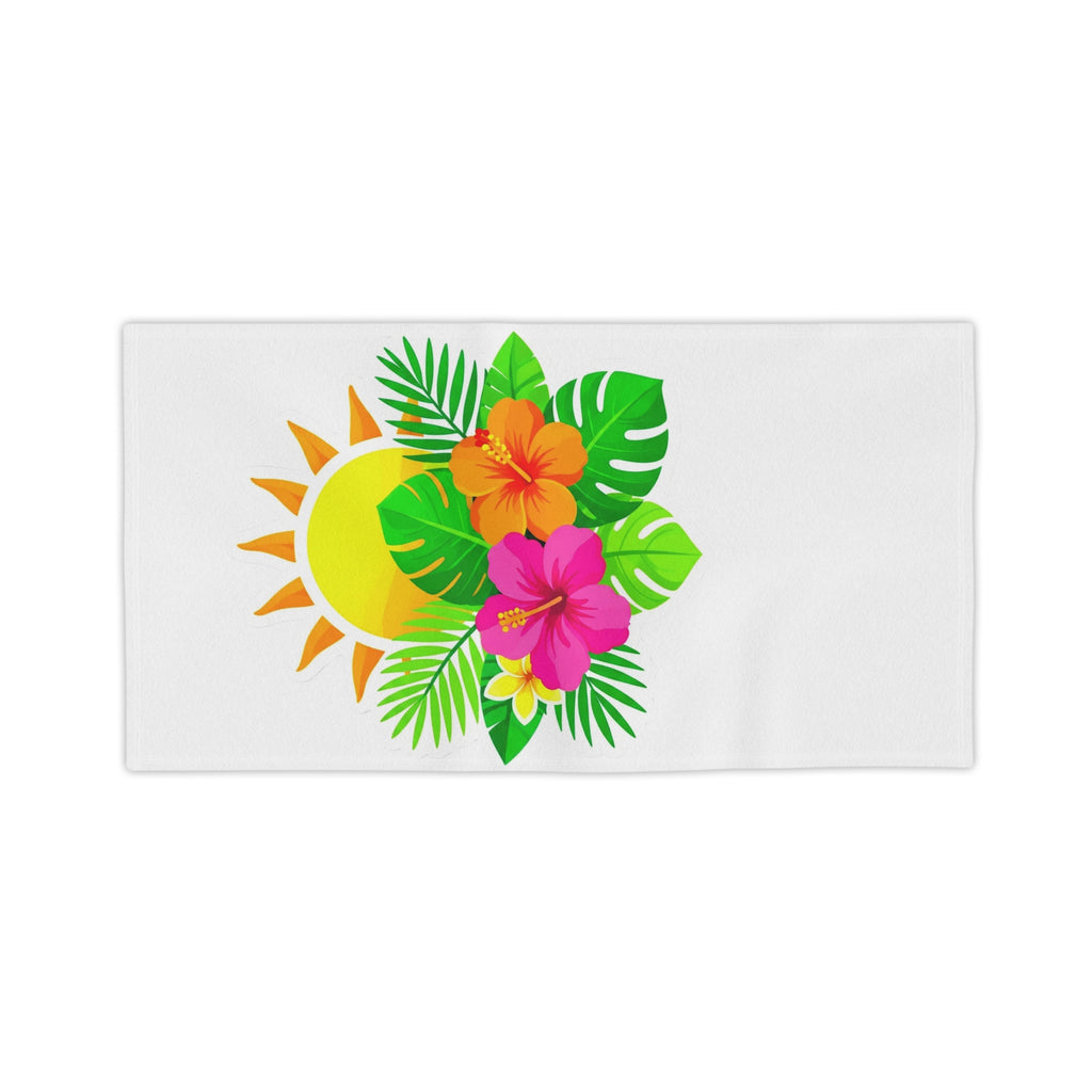 Tropical Hibiscus Sun Beach Towel
