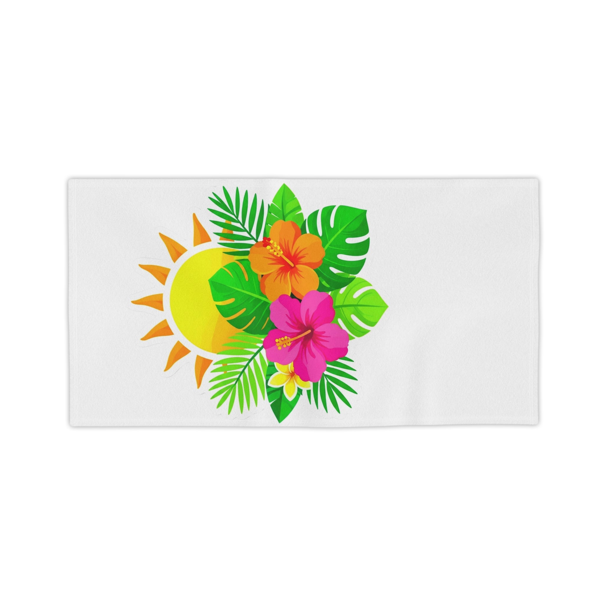 Tropical Hibiscus Sun Beach Towel