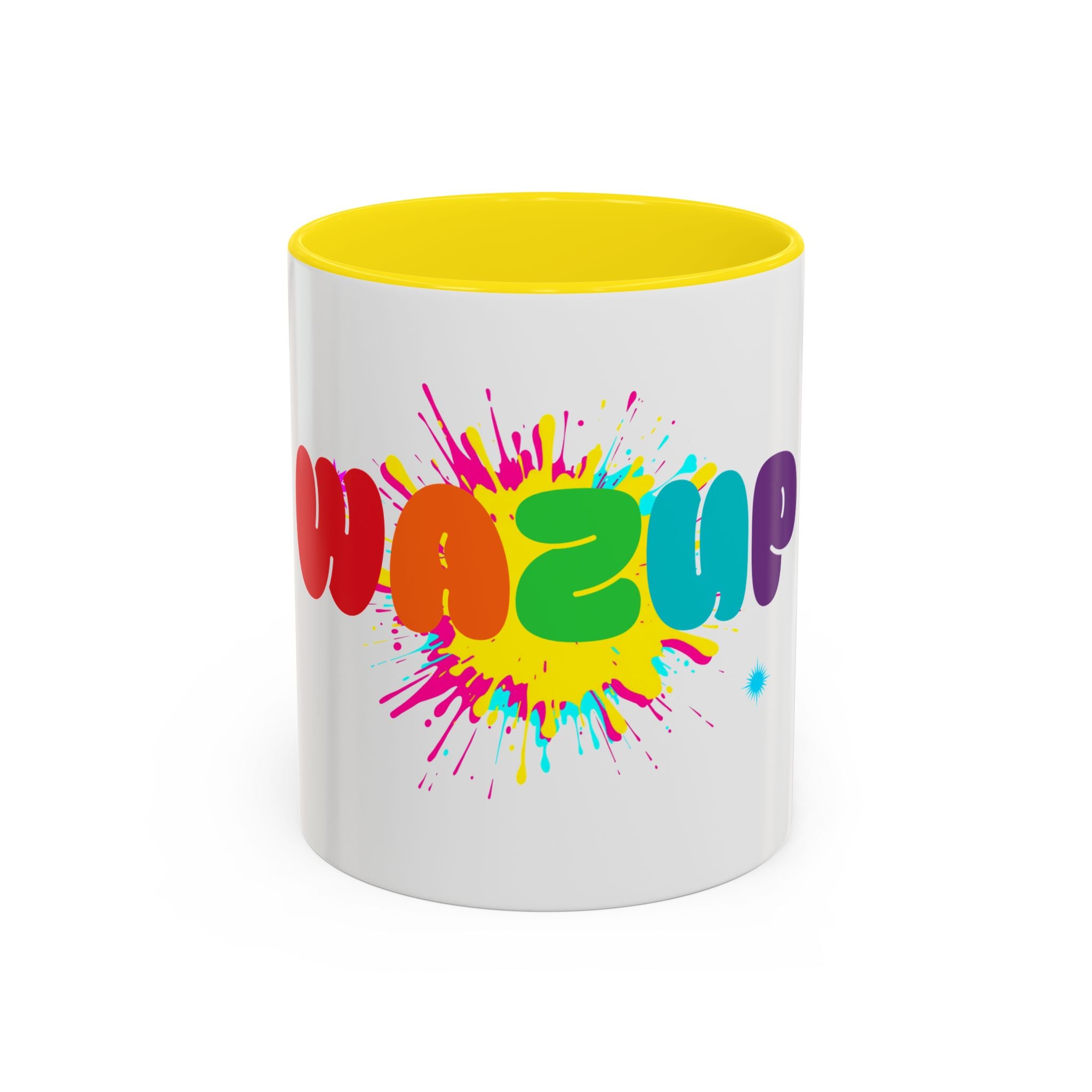 Wazzup Rainbow Splash Accent Coffee Mug (11/15oz)
