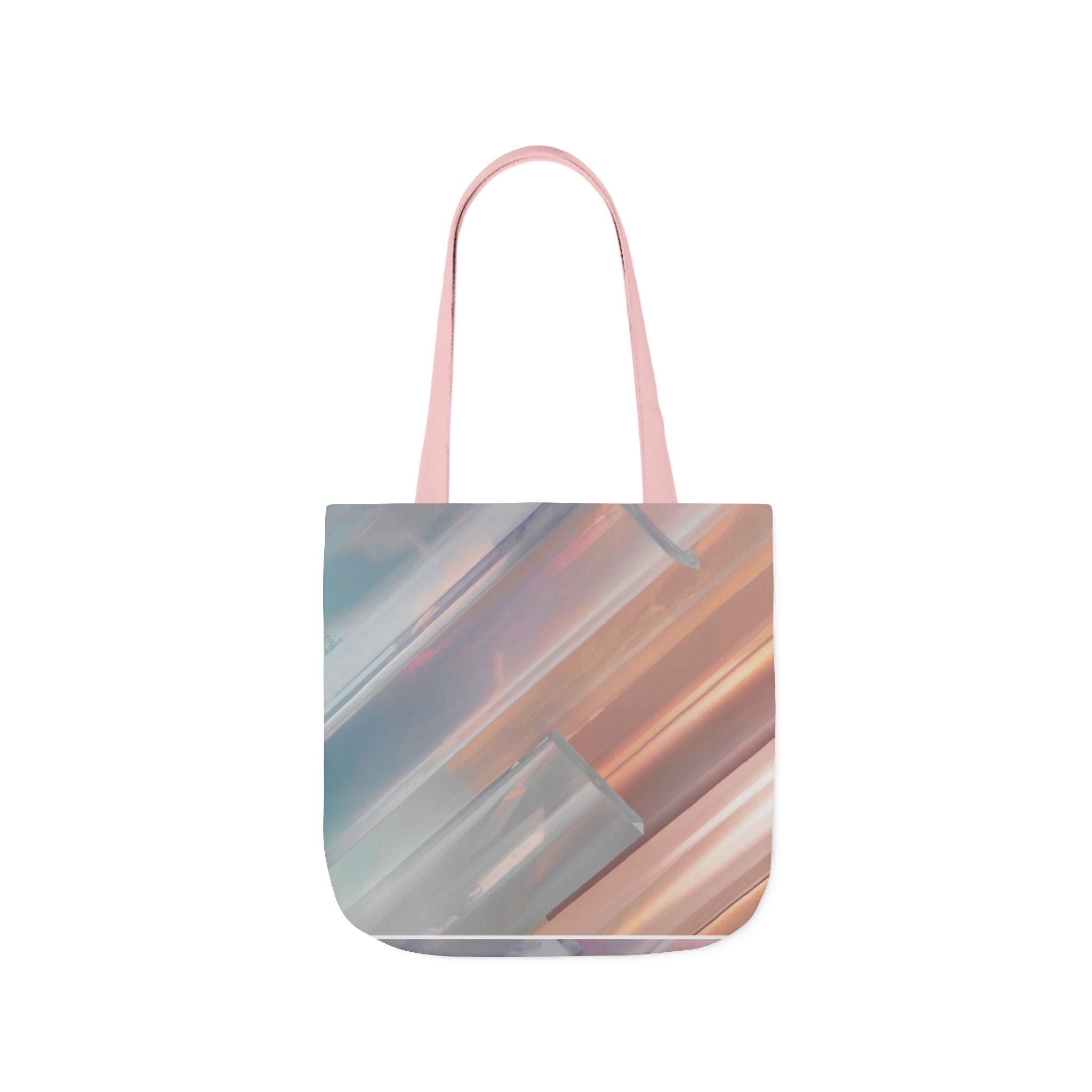 Abstract Pastel Brushstroke Canvas Tote — Artistic Watercolor Shoulder Bag