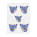 Fairy Cat Toddler Blanket — Magical Moon Pattern Plush Baby Throw