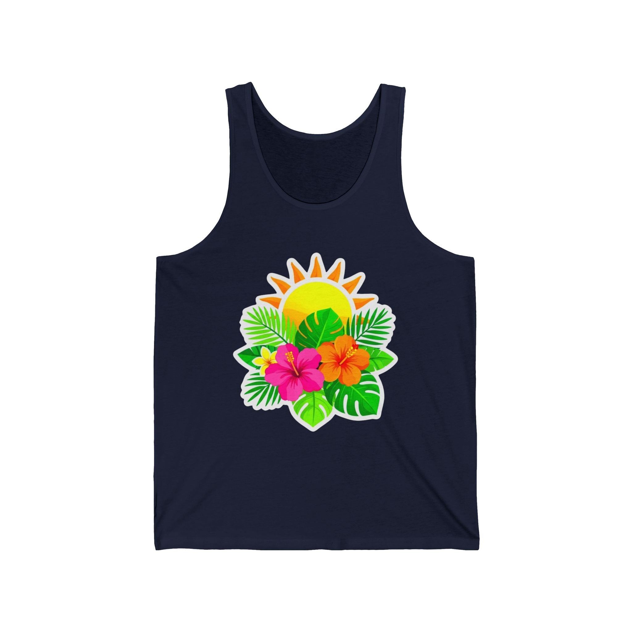 Tropical Sunset Tank Top — Hibiscus & Palm Beachwear