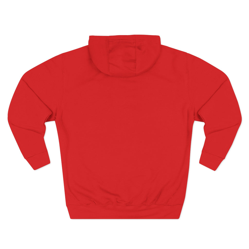 Eagle Flight Hoodie — Patriotic Red & Blue Soaring Eagle Graphic