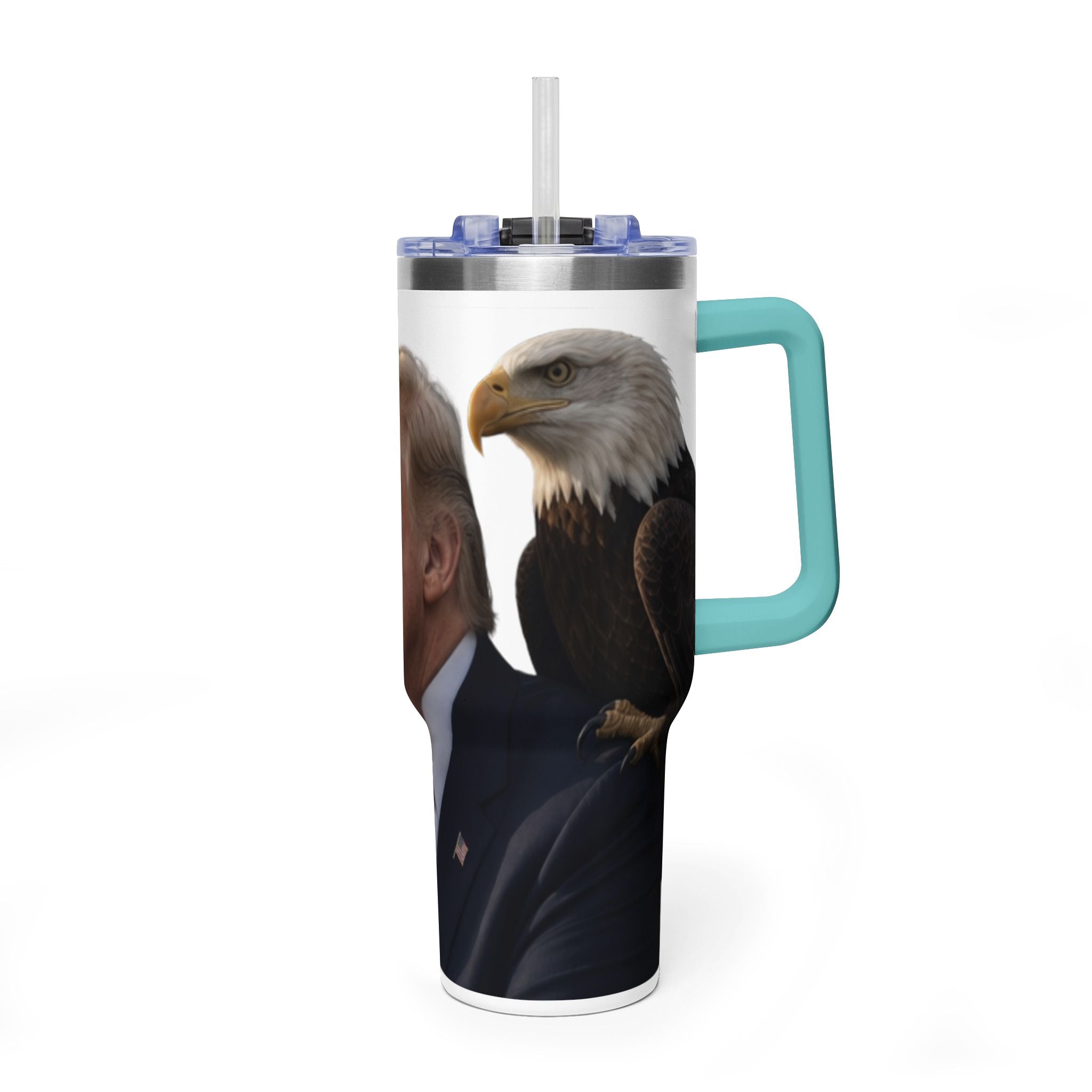 40oz Vacuum Tumbler — Thoughtful Portrait Travel Mug