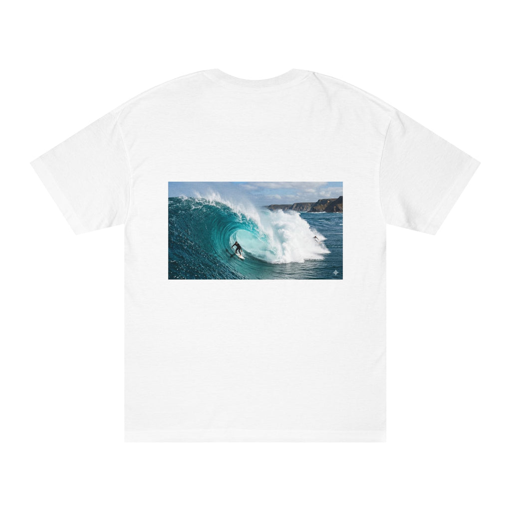 Surf Wave Photo T-Shirt — Barrel Wave Surfing Graphic Tee