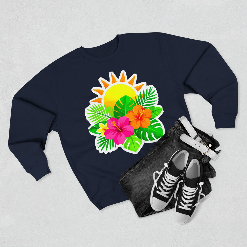 Tropical Hibiscus Crewneck Sweatshirt