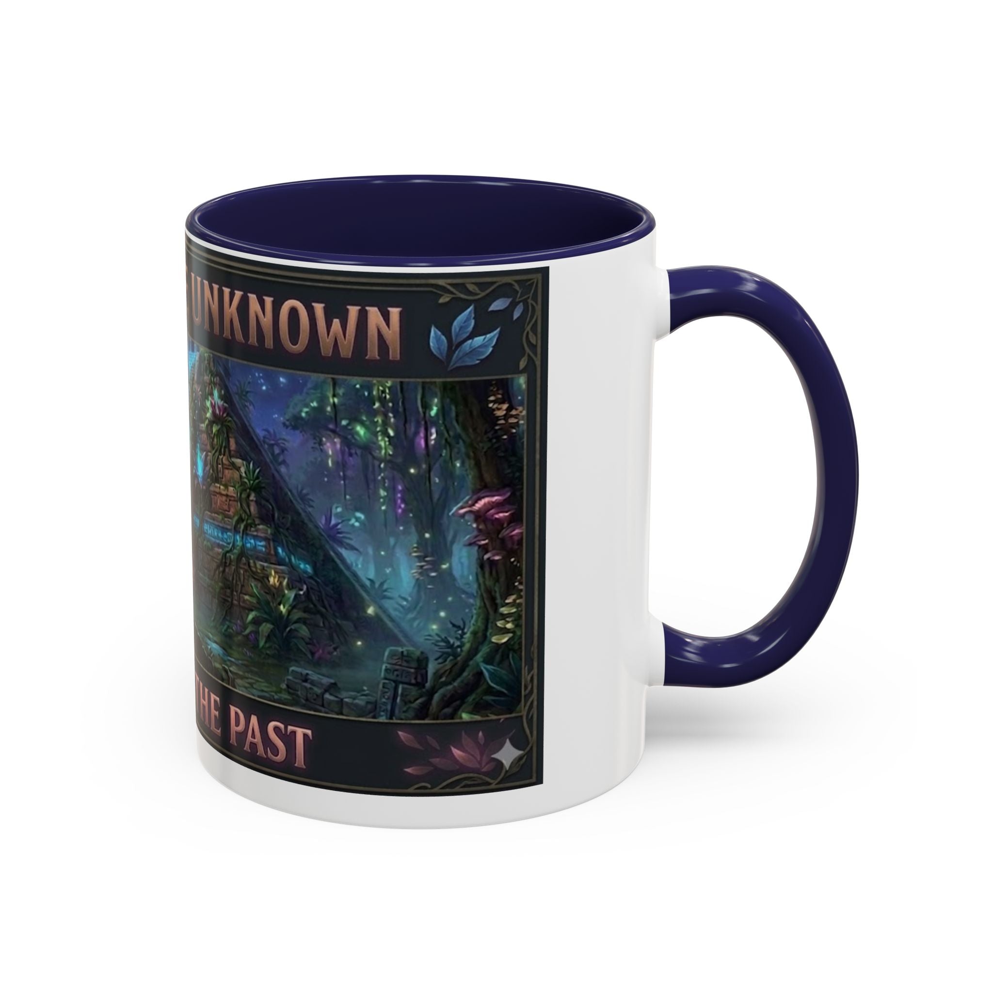 Mystical Adventure Coffee Mug — "Step Into the Unknown, Illuminate the Past"