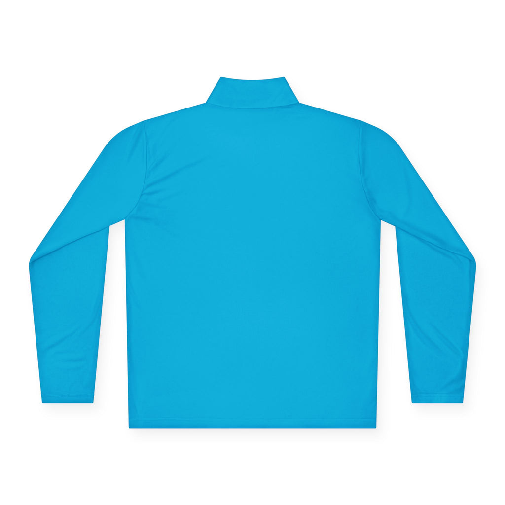 LBI Logo Cozy Crew Quarter-Zip Pullover — Retro Sunset