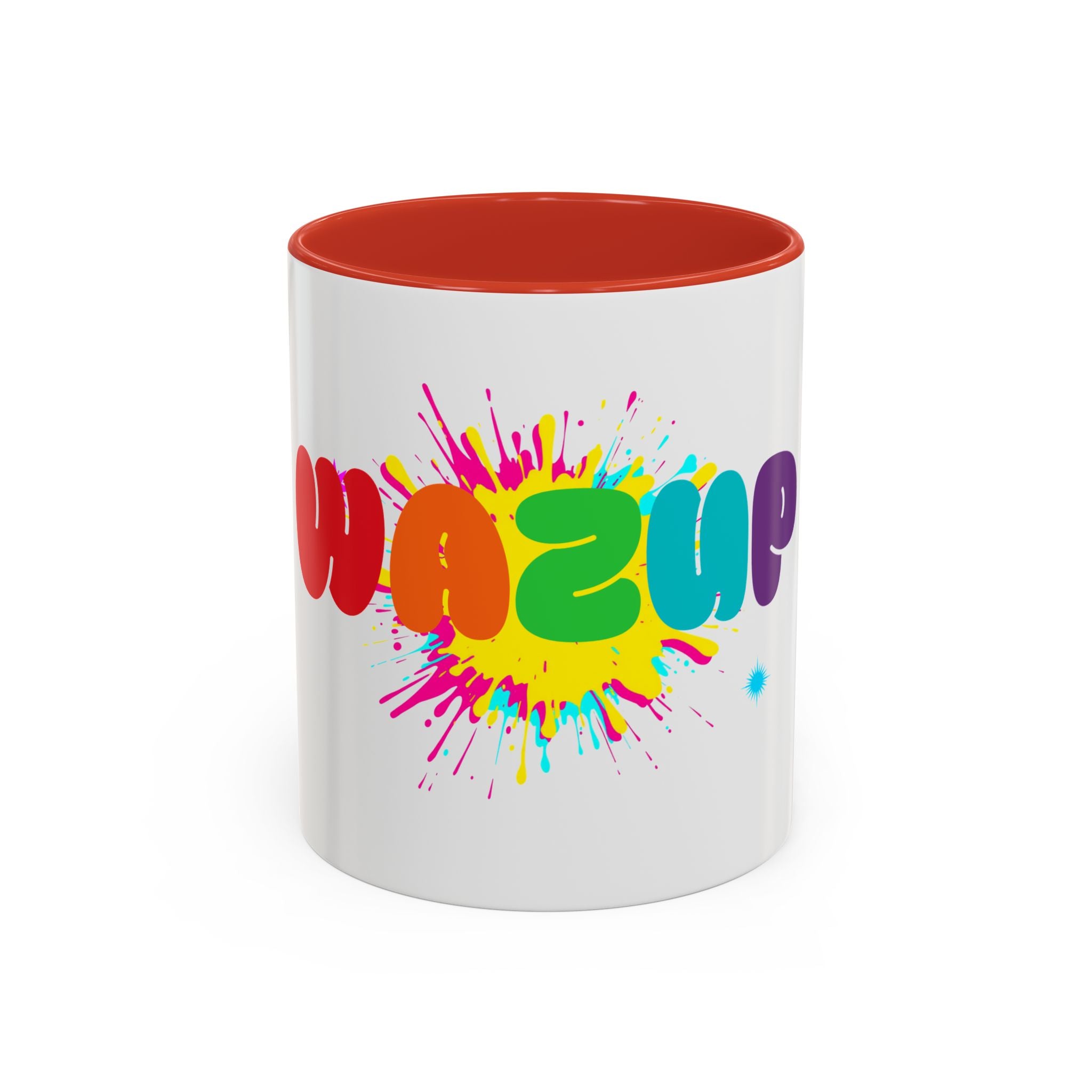 Wazzup Rainbow Splash Accent Coffee Mug (11/15oz)