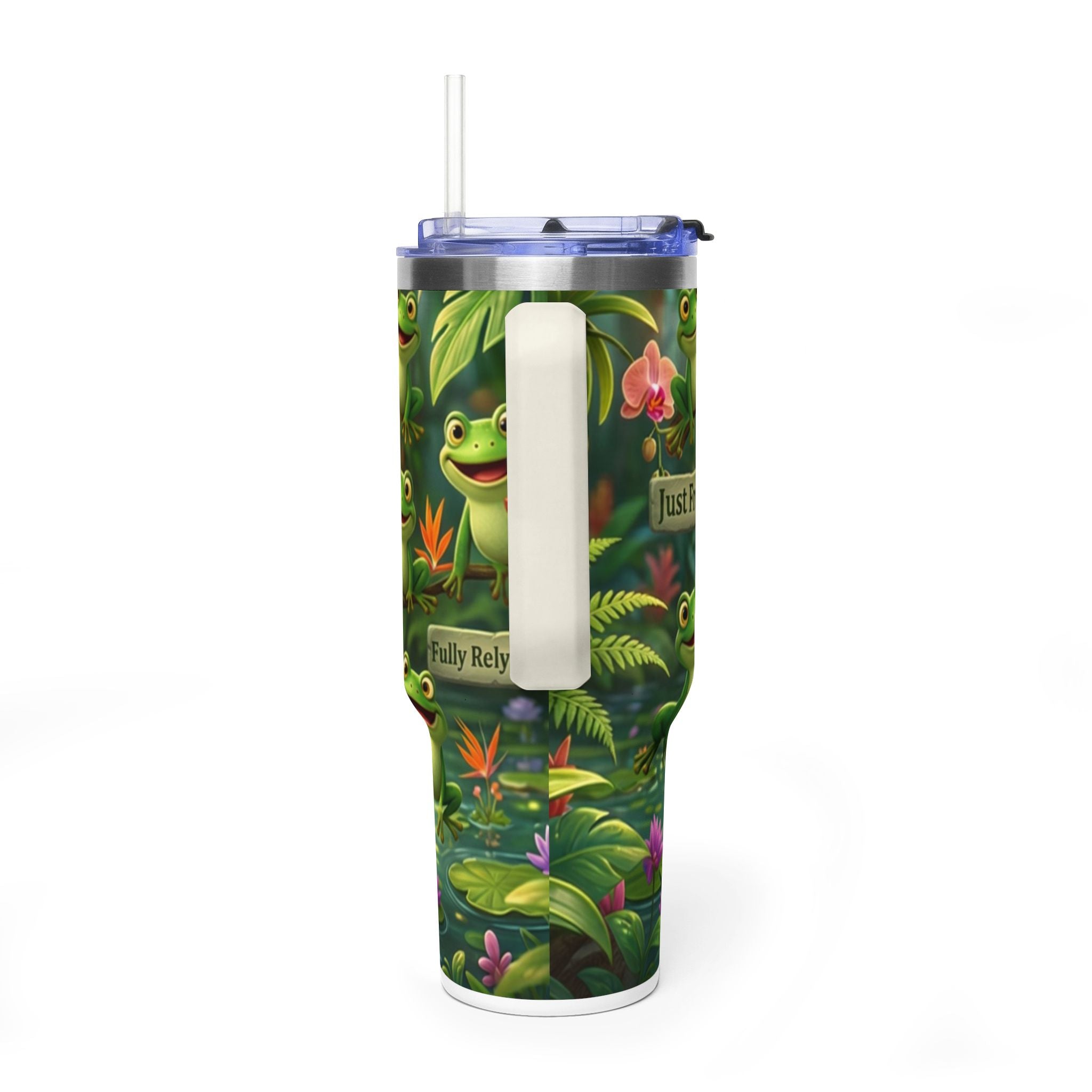 40oz Frog Tumbler – 'Just Frog It' Thermal Travel Cup
