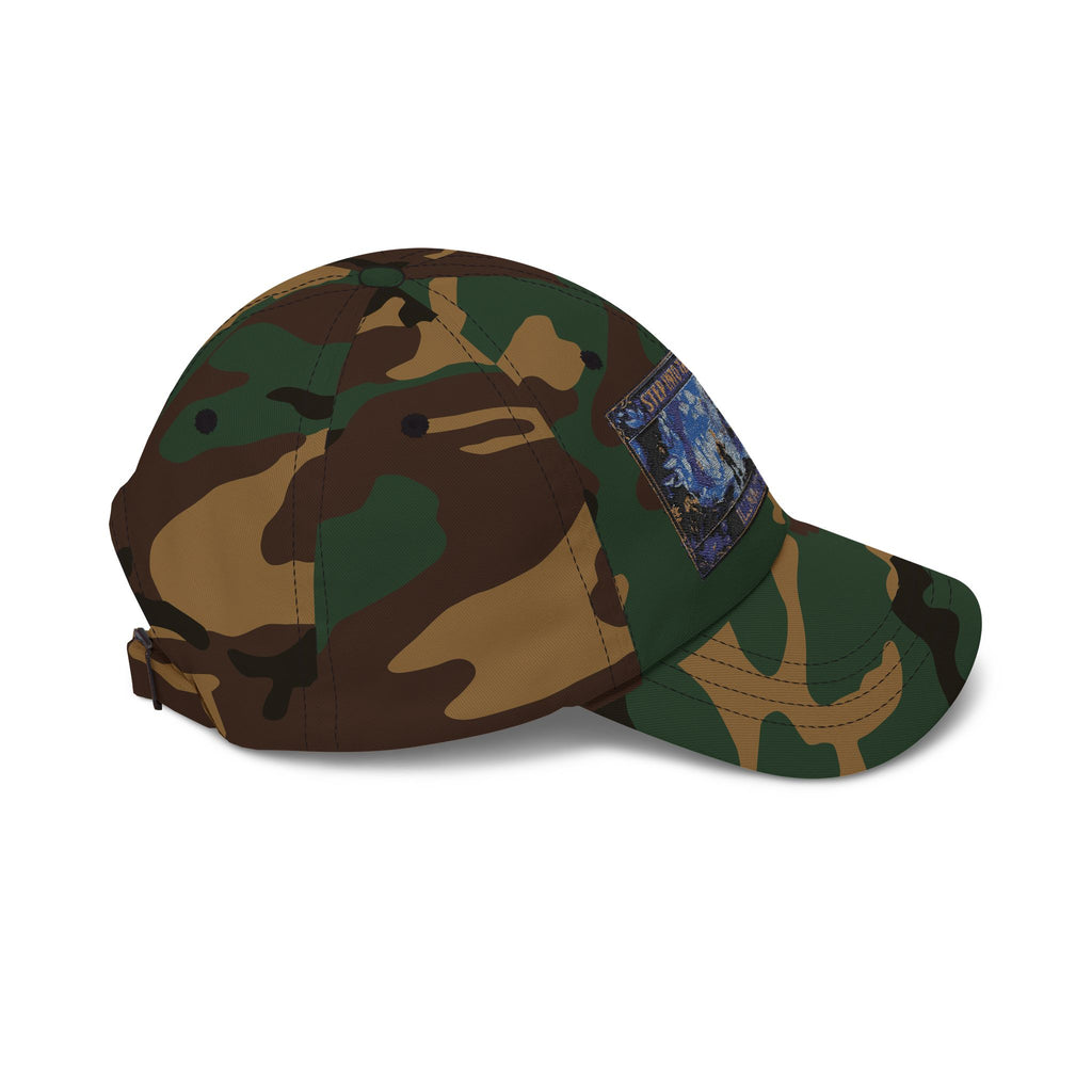 Dad Cap – 'Step Into the Unknown, Eliminate the Past' Adventure Embroidered Hat
