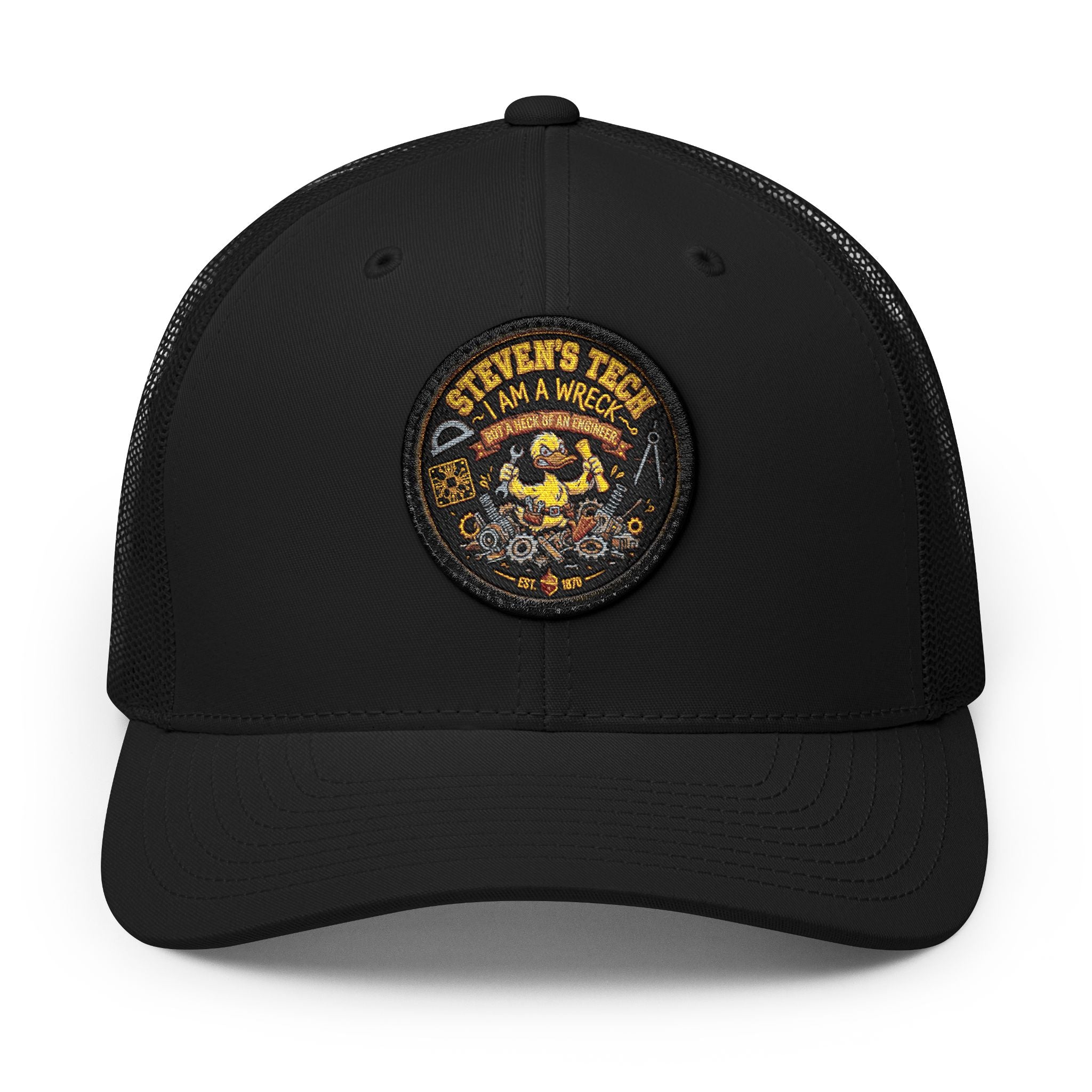 Snapback Trucker Cap with Patch (Embroidery)