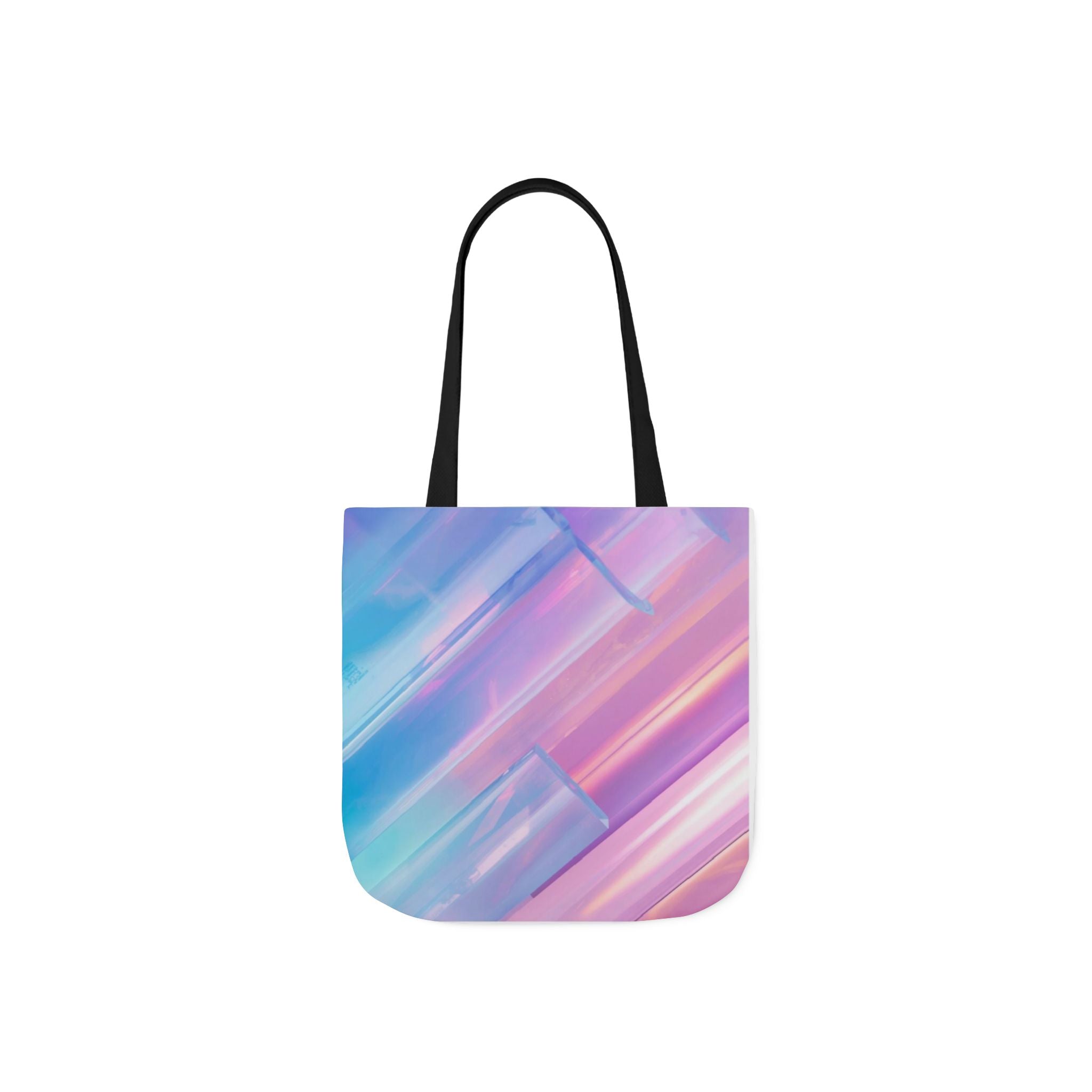 Pastel Brushstroke Canvas Tote — Colorful Abstract Shoulder Bag