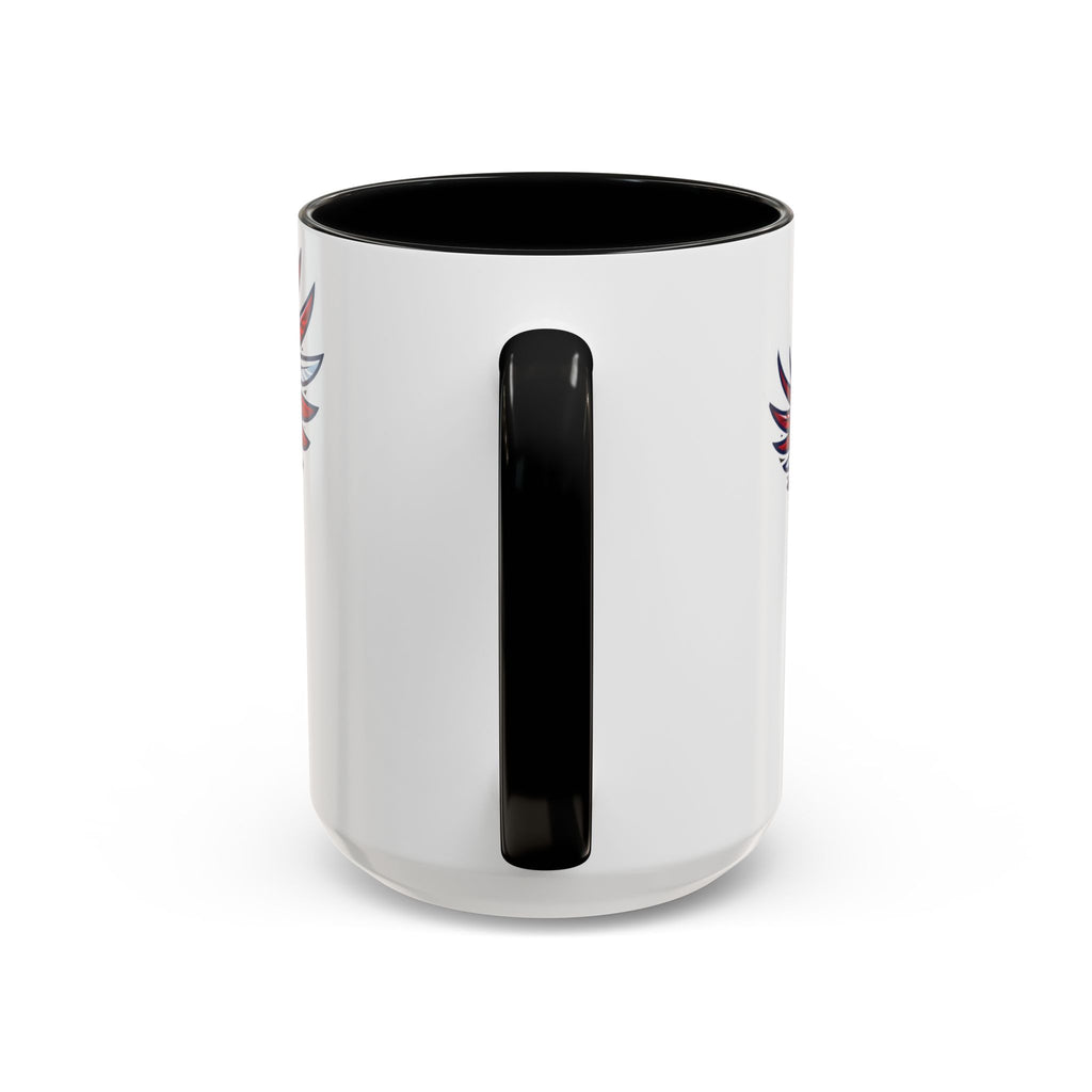 Patriotic Eagle Accent Coffee Mug — Red White & Blue Flying Eagle (11/15oz)