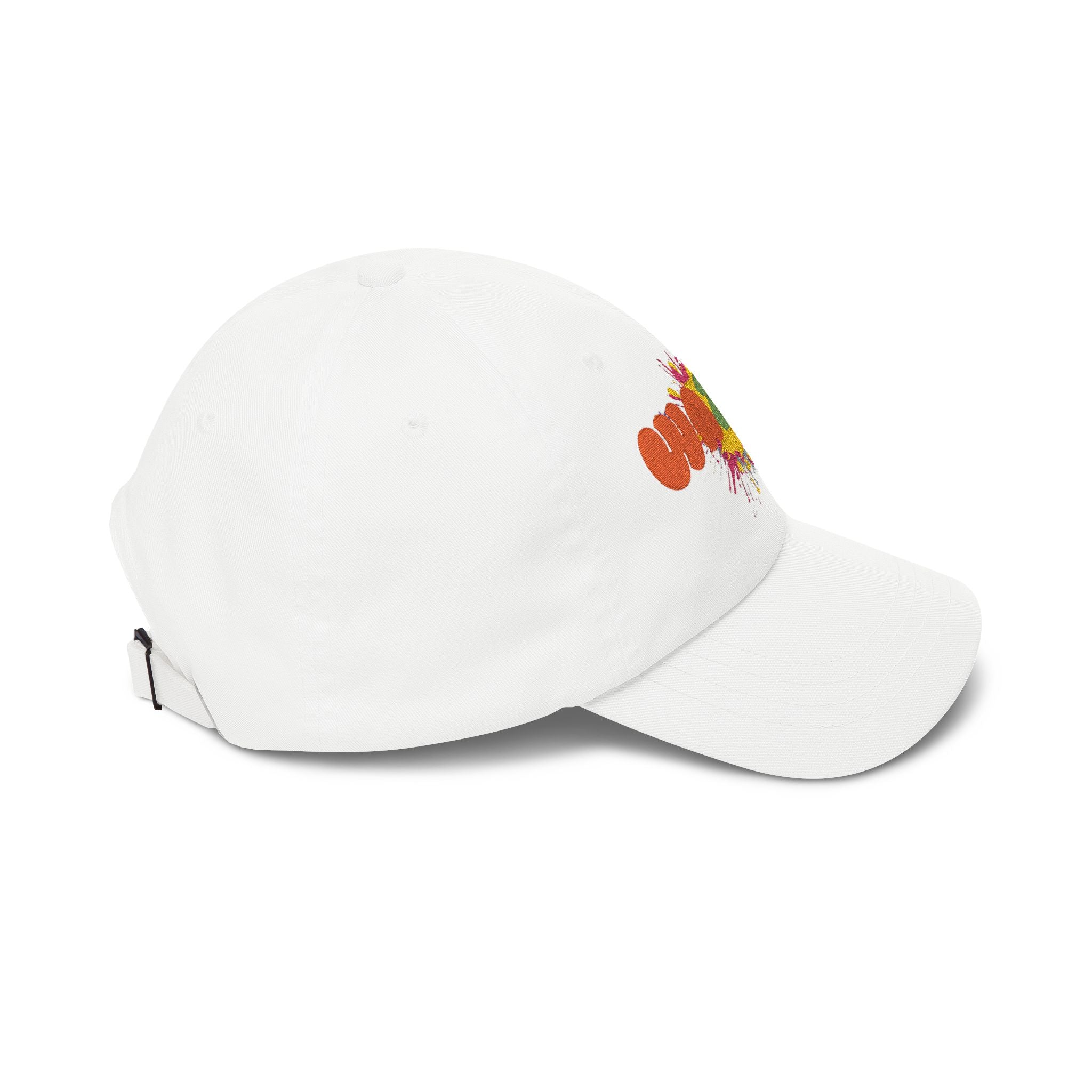 Classic Dad Cap — 'WAZUP' Rainbow Splash Embroidered Baseball Hat