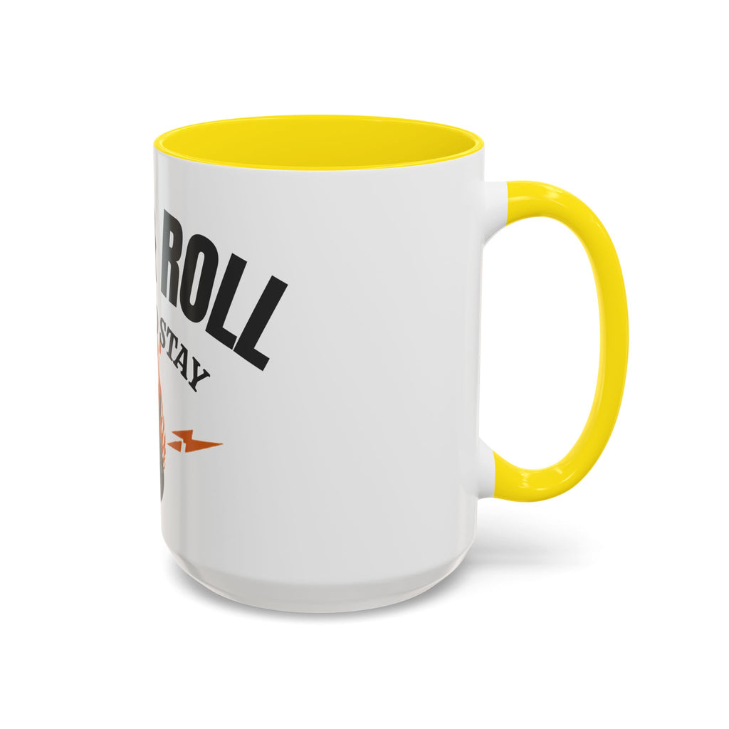 Rock & Roll Coffee Mug – "Here to Stay" Accent Ceramic Mug (11/15oz)