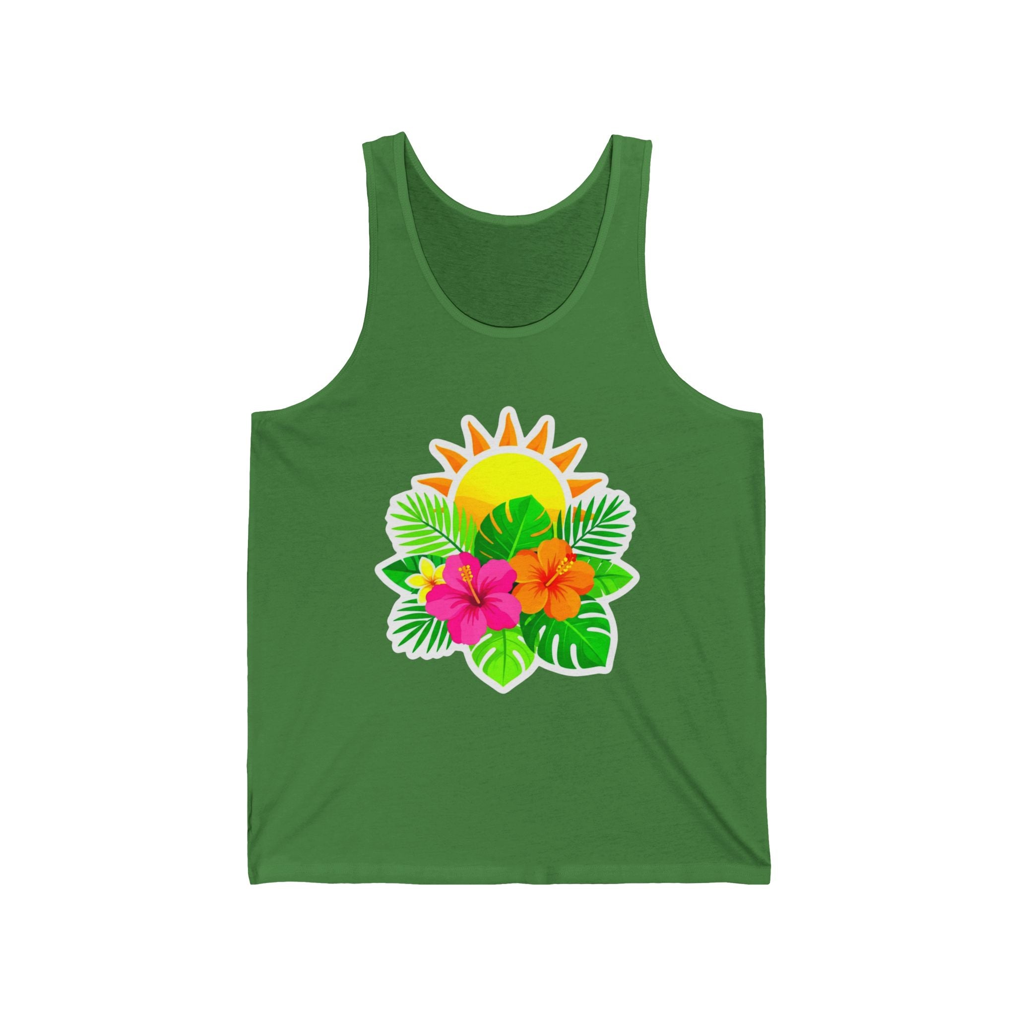 Tropical Sunset Tank Top — Hibiscus & Palm Beachwear