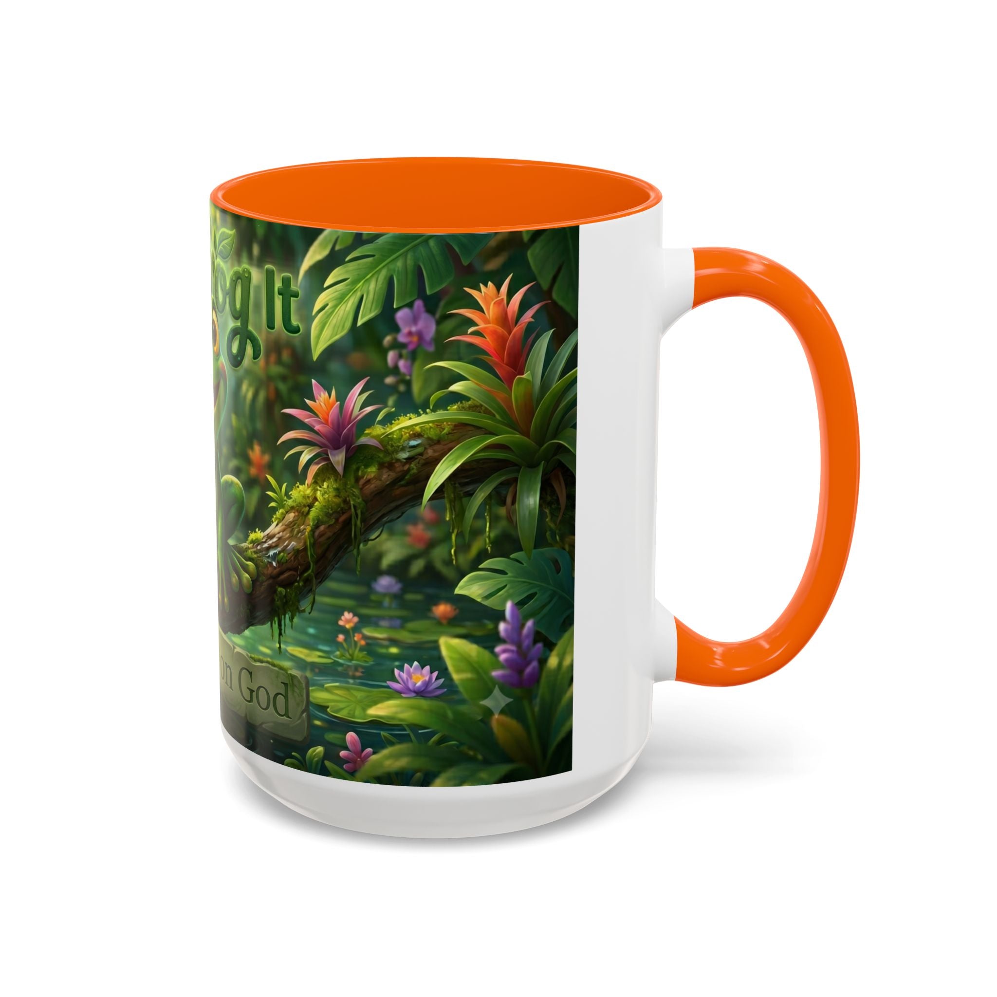 Just Frog It Coffee Mug — Faith-Inspired Cute Frog Accent Mug (11/15oz)