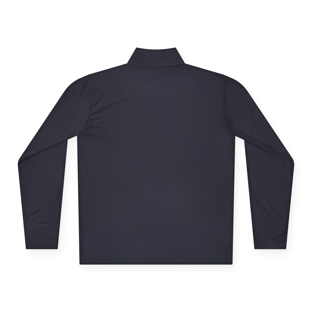 LBI Logo Cozy Crew Quarter-Zip Pullover — Retro Sunset
