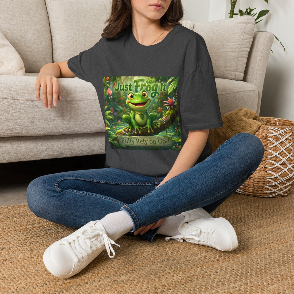 Just Frog It T-Shirt — Cute Frog Graphic Tee ("Just Frog It")