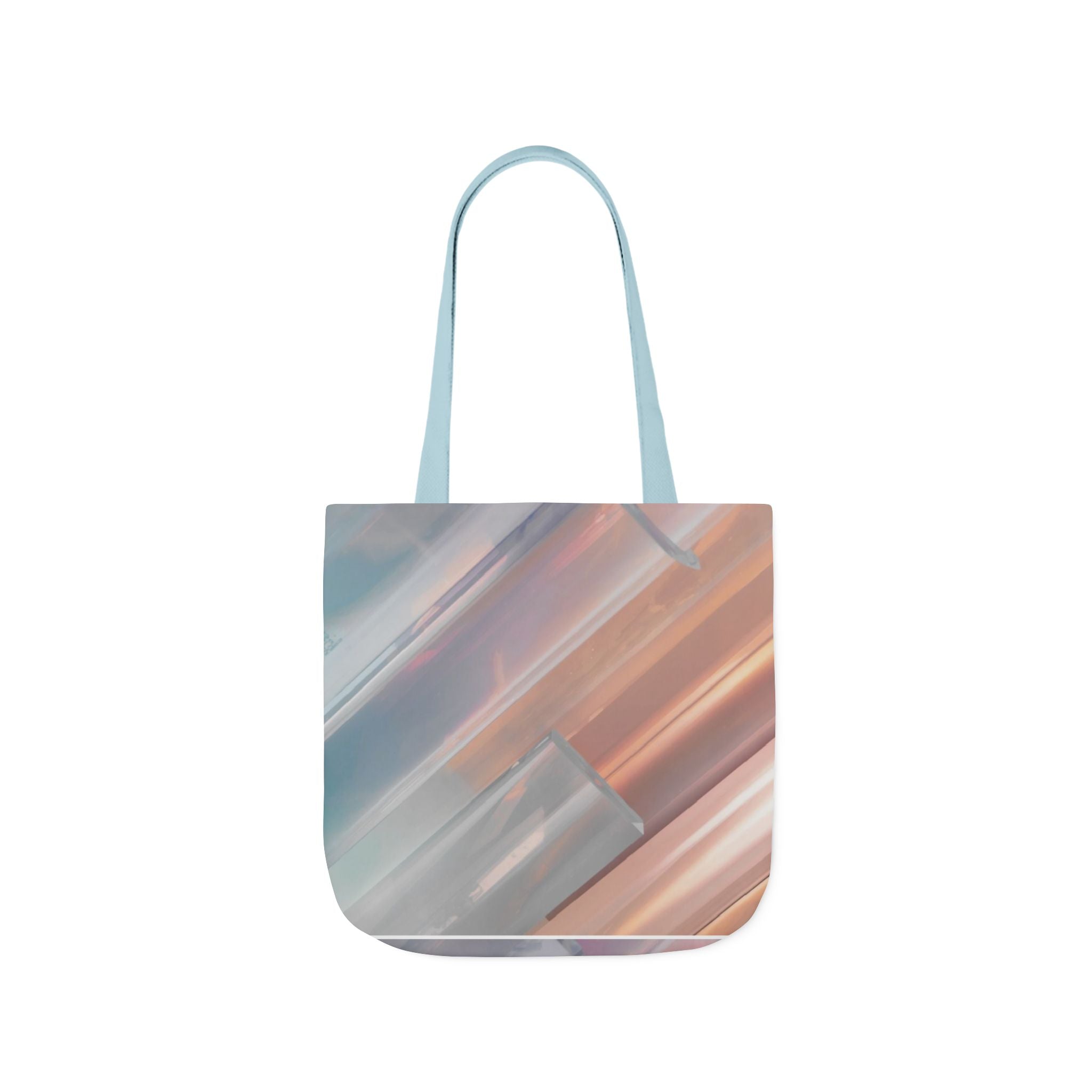 Abstract Pastel Brushstroke Canvas Tote — Artistic Watercolor Shoulder Bag