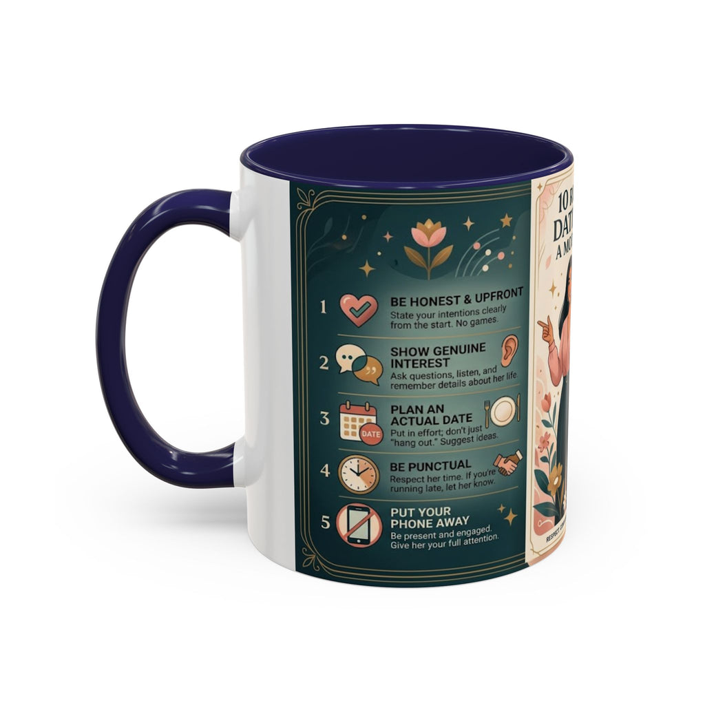 Coffee Mug - “10 Rules for Dating Her: A Modern Guide” Accent Ceramic Mug