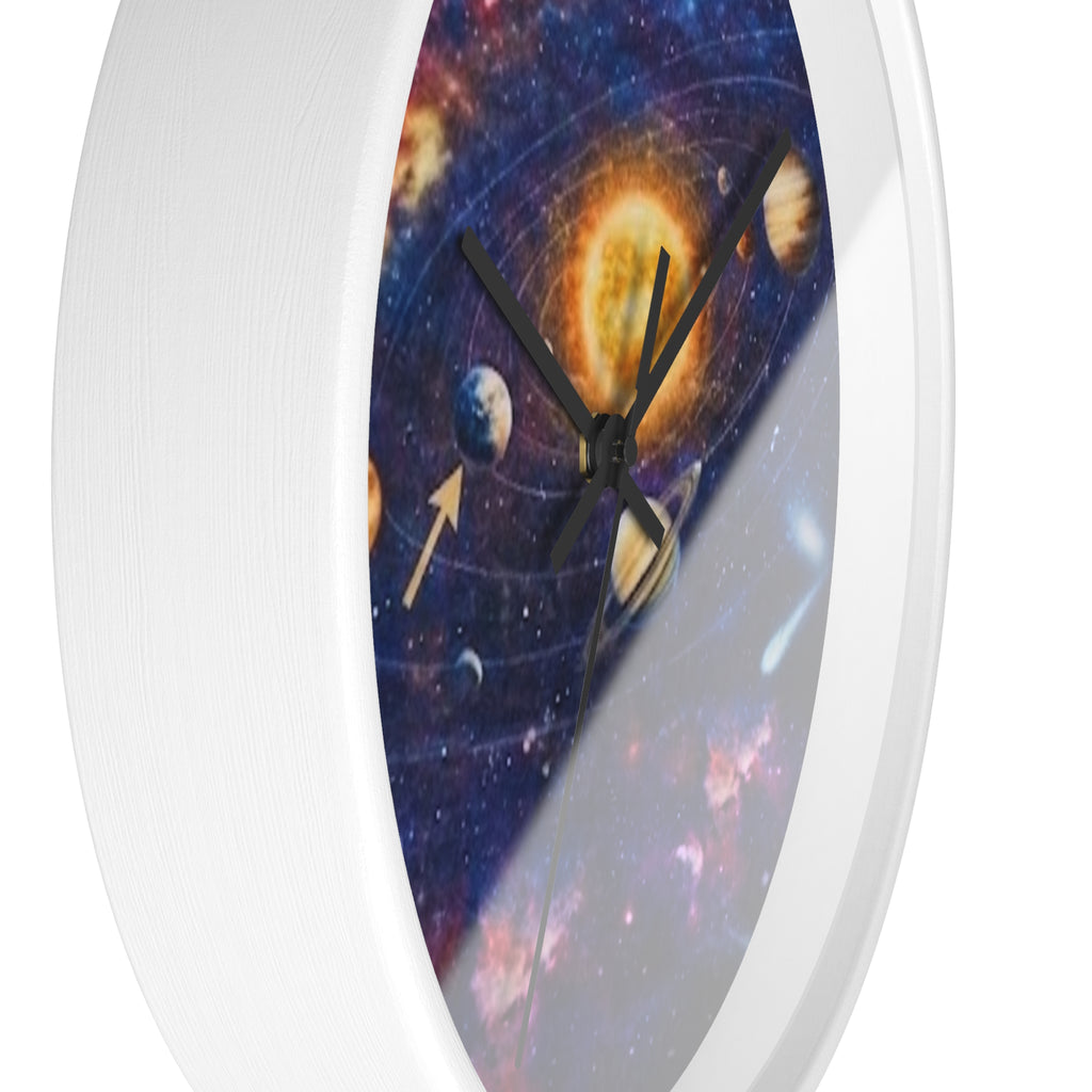Galaxy Solar System Wall Clock — Decorative Space-Themed Clock for Kids & Sci‑Fi Fans